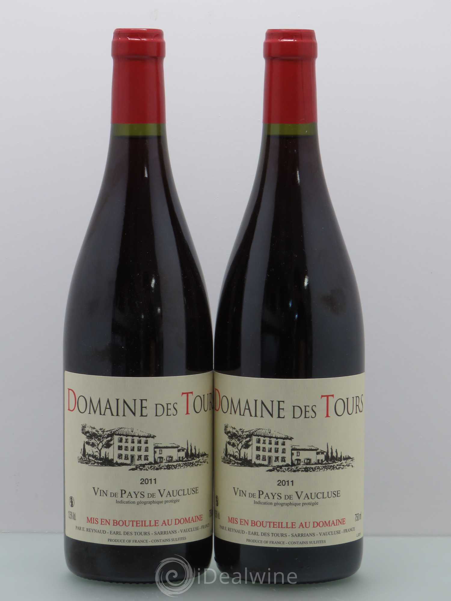 Vaucluse (Vin de Pays de Vaucluse) Domaine des Tours Emmanuel Reynaud 2011 - Lot de 2 bouteilles - 0