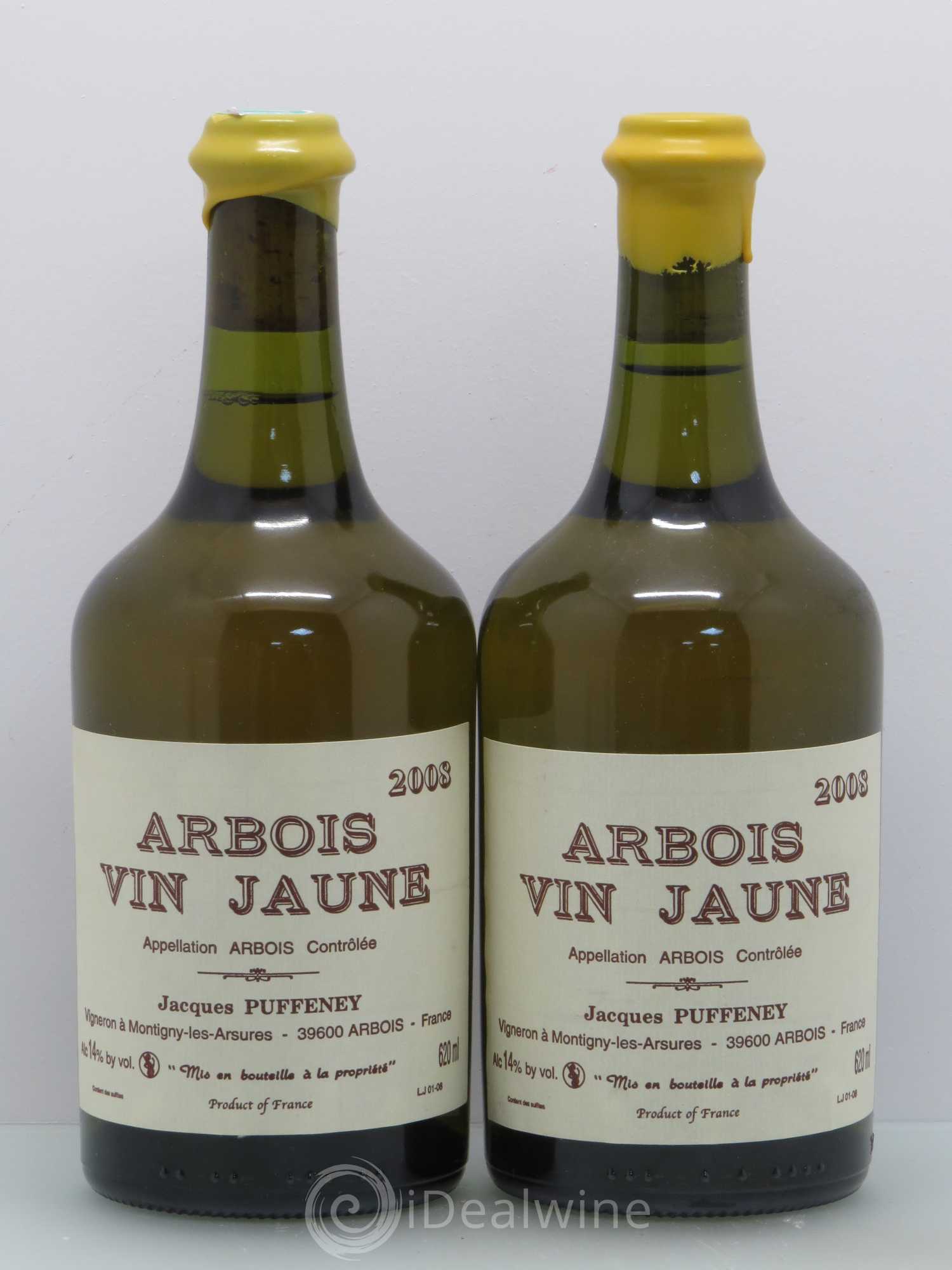 Arbois Vin Jaune Puffeney 2008 - Lot de 2 bouteilles - 0
