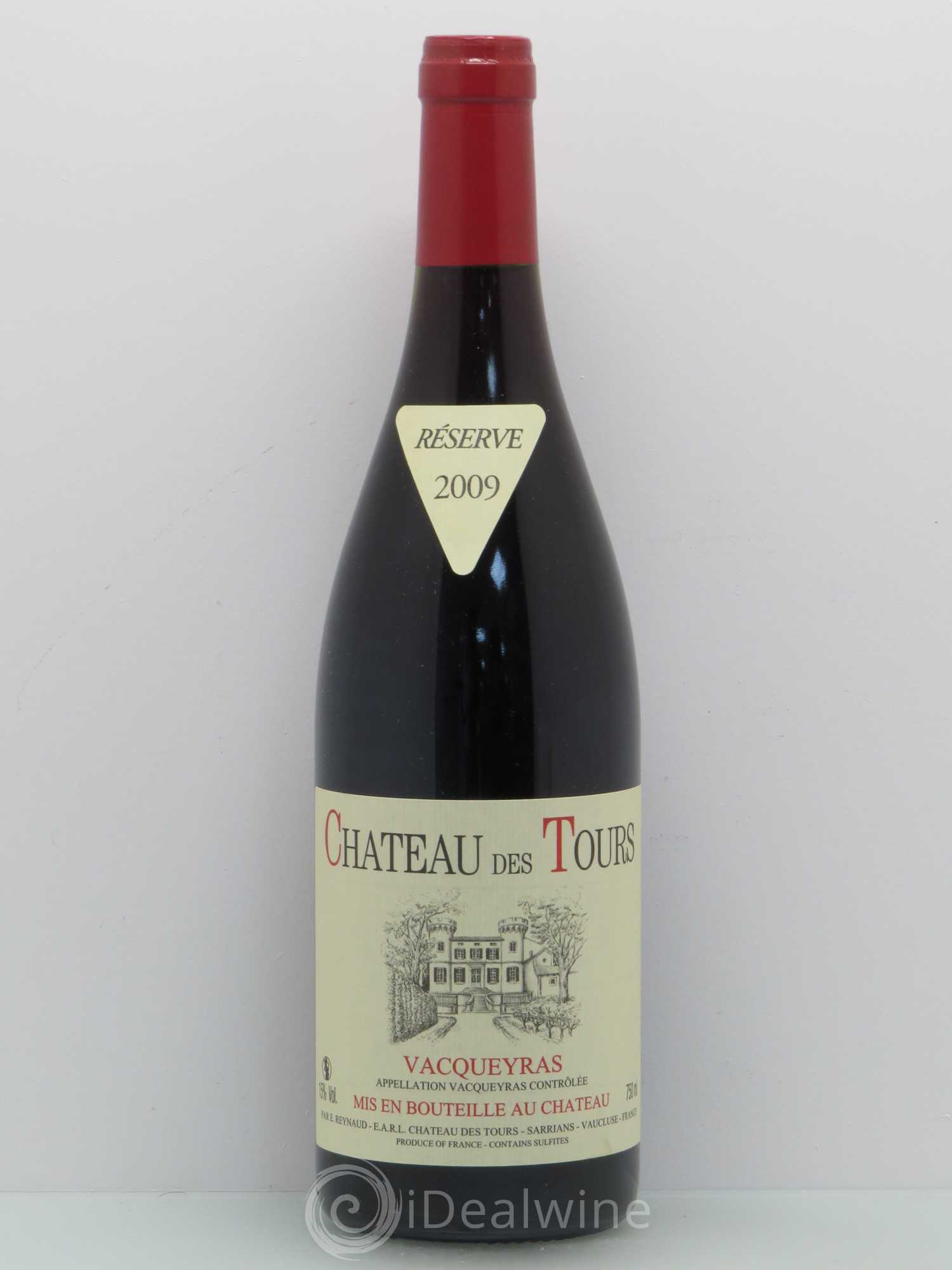 Vacqueyras Château des Tours Emmanuel Reynaud 2009 - Lot de 1 bouteille - 0