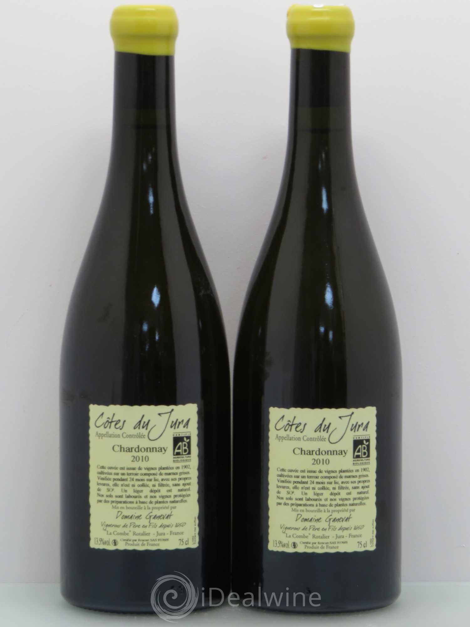 Côtes du Jura Les Chalasses Vieilles Vignes Jean-François Ganevat (Domaine) 2010 - Lot de 2 bouteilles - 1