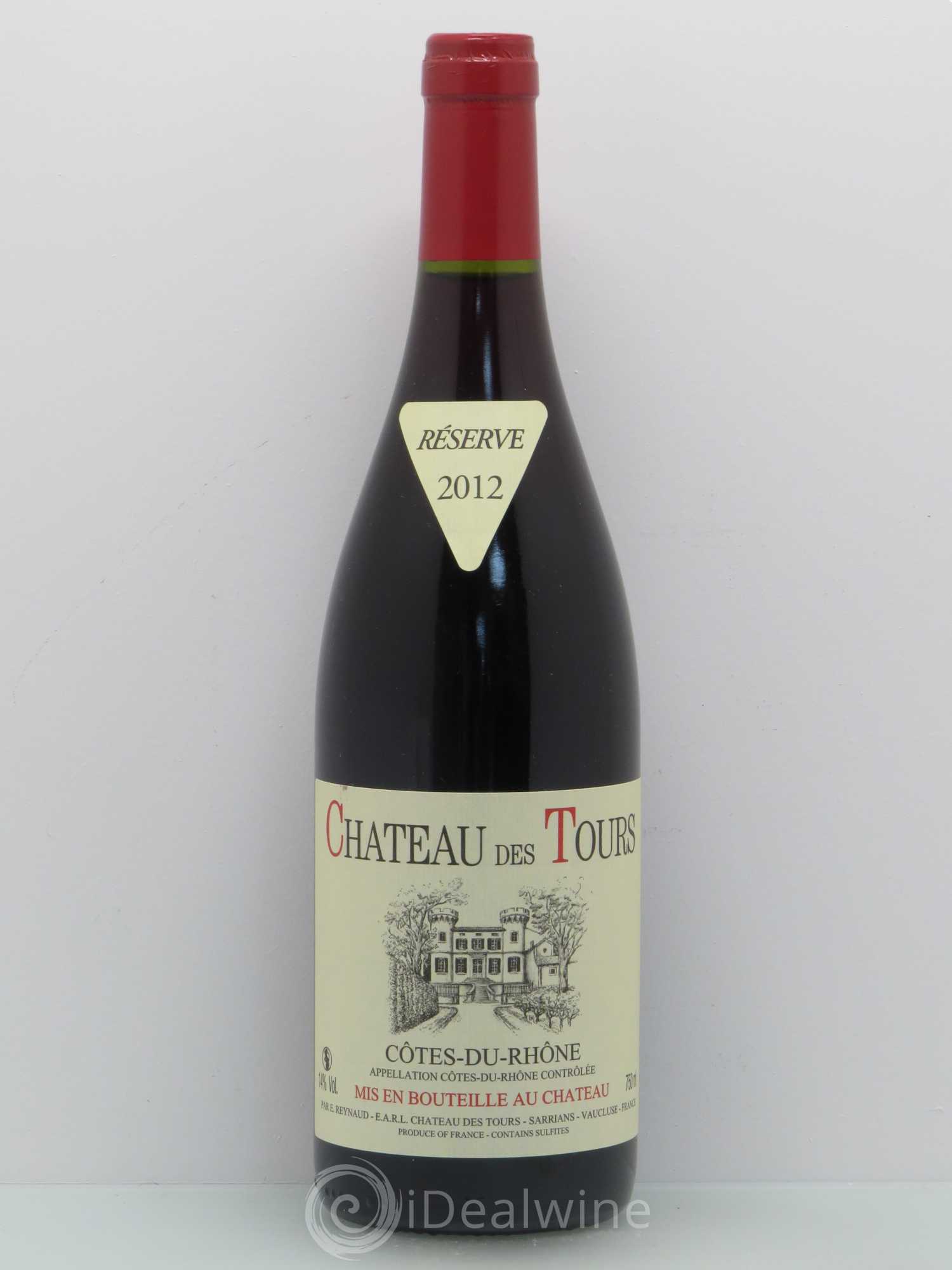 Côtes-du-Rhône Château des Tours Emmanuel Reynaud 2012 - Lot de 1 bouteille - 0