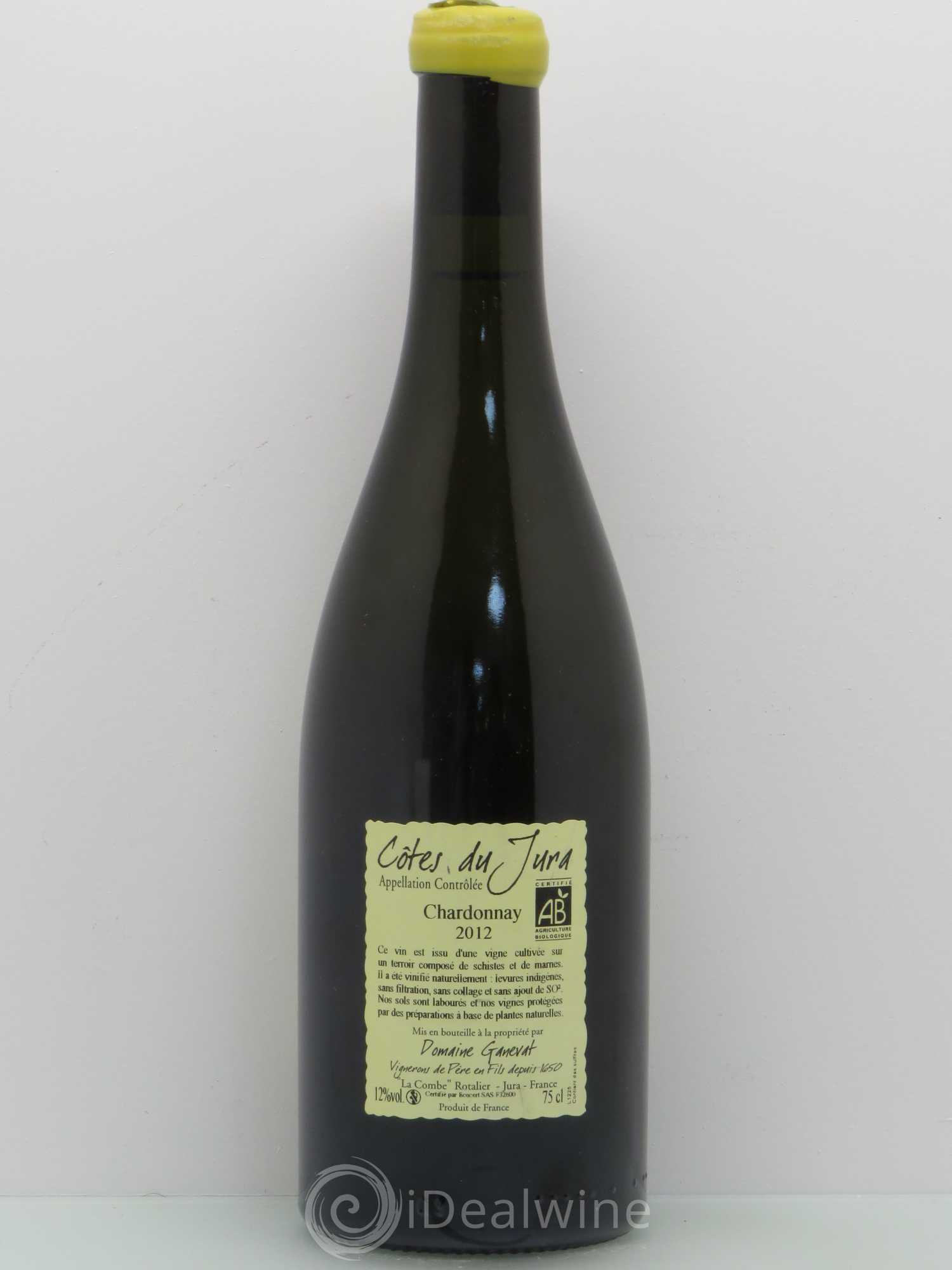 Côtes du Jura Grusse en Billat Jean-François Ganevat (Domaine) 2012 - Lot de 1 bouteille - 1