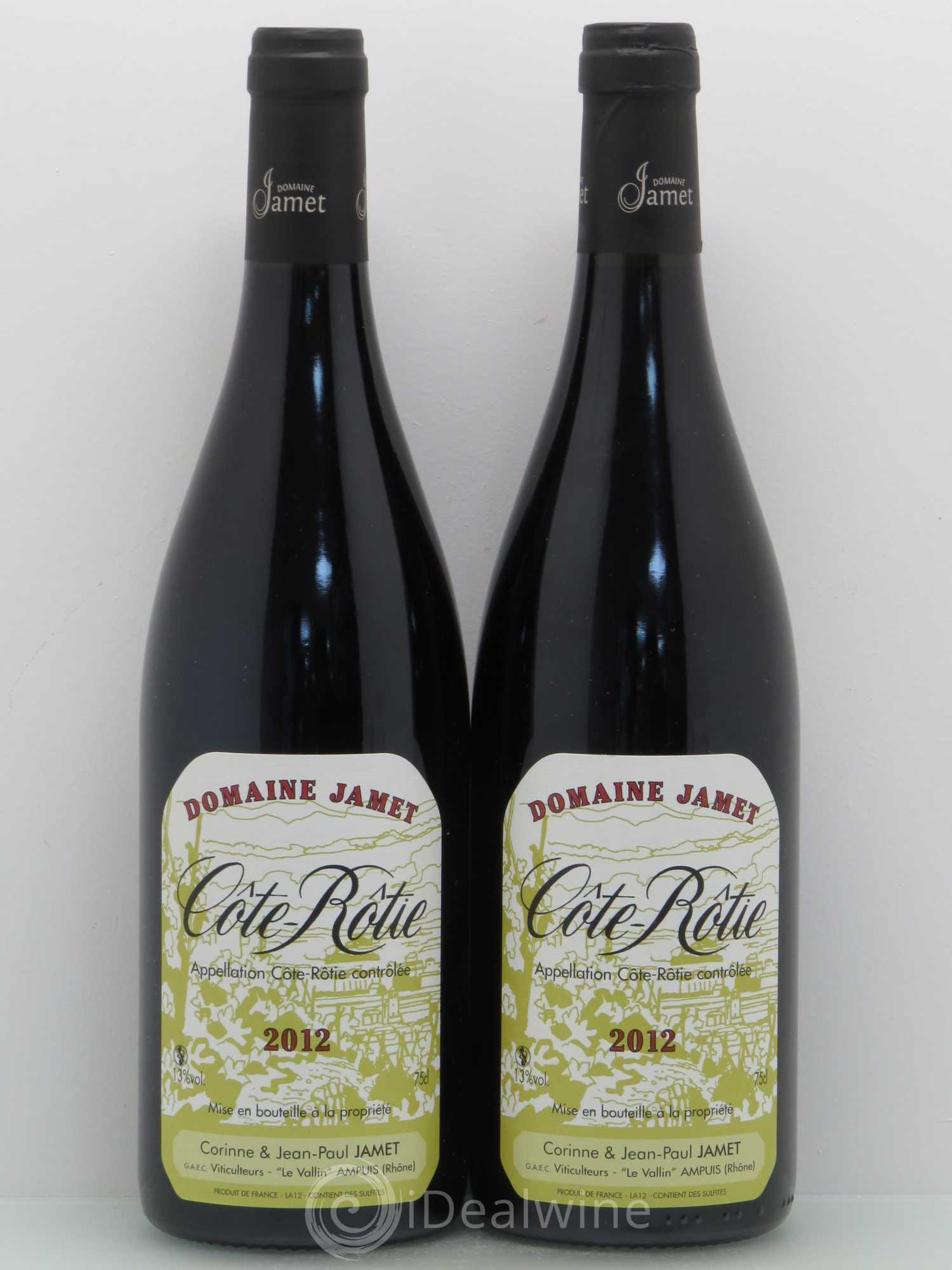 Côte-Rôtie Jamet (Domaine) 2012 - Lot de 2 bouteilles - 0