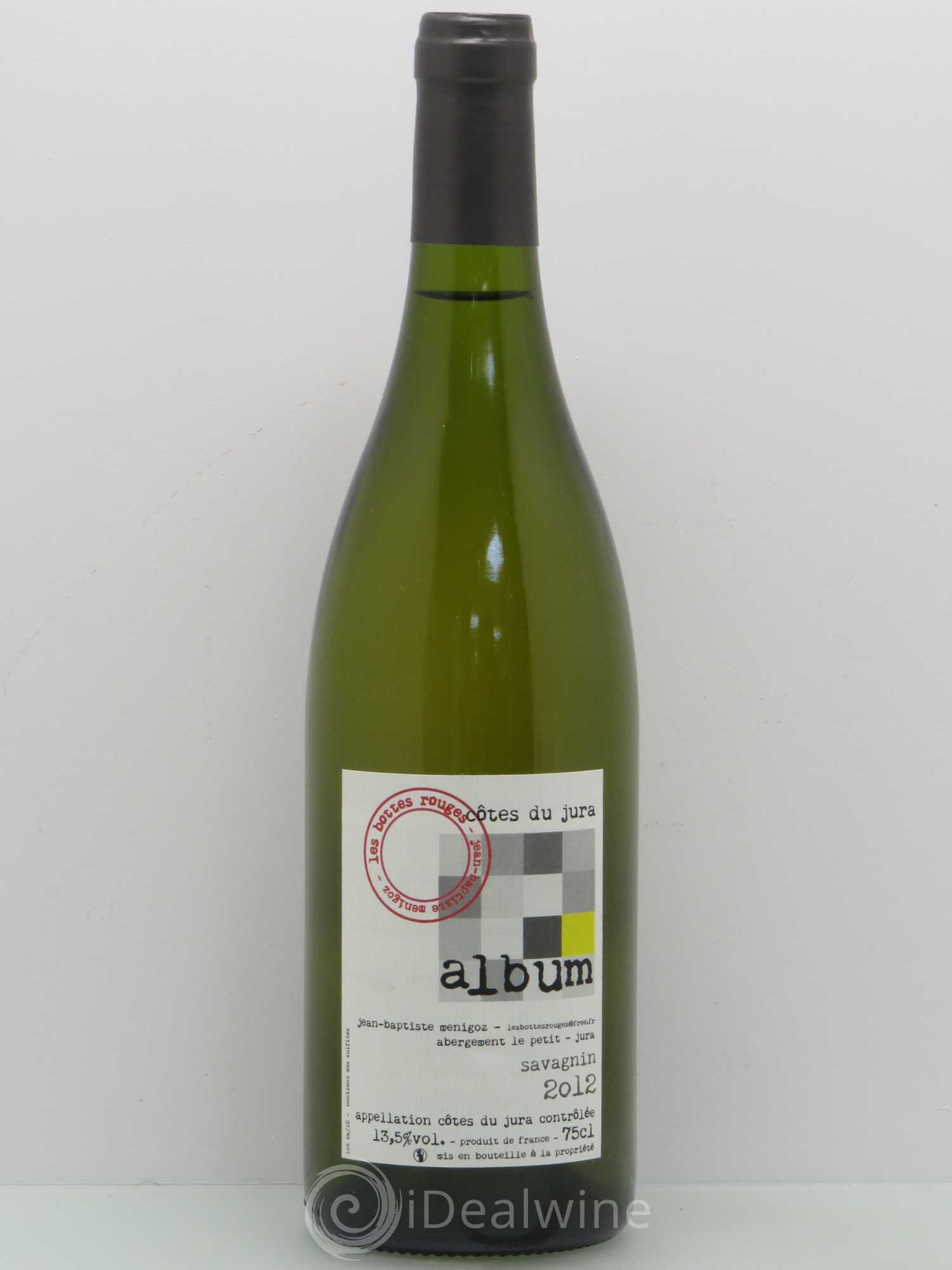 Côtes du Jura Les Bottes Rouges Savagnin Album 2012 - Lot de 1 bouteille - 0