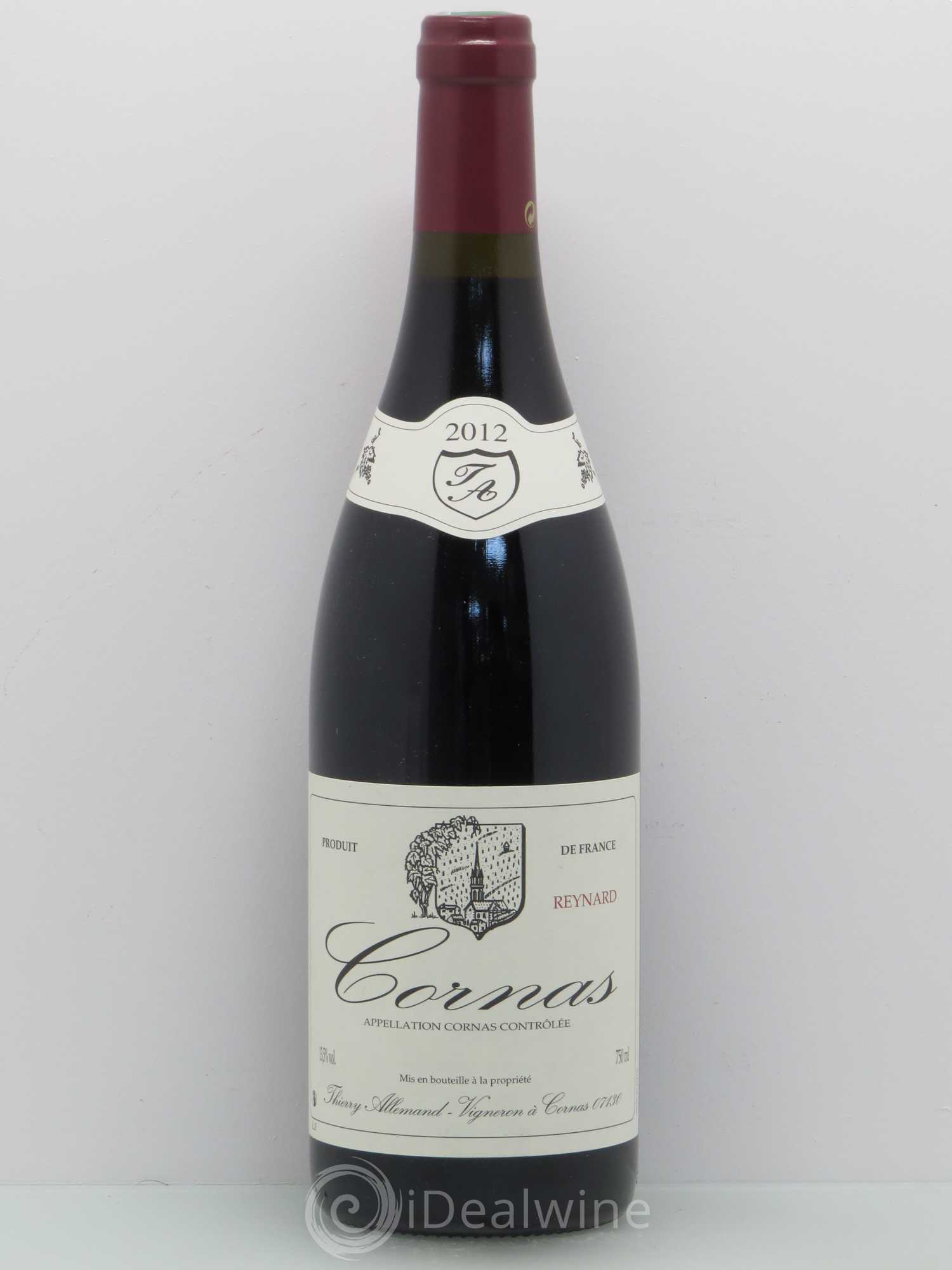 Cornas Reynard Thierry Allemand 2012 - Lot de 1 bouteille - 0
