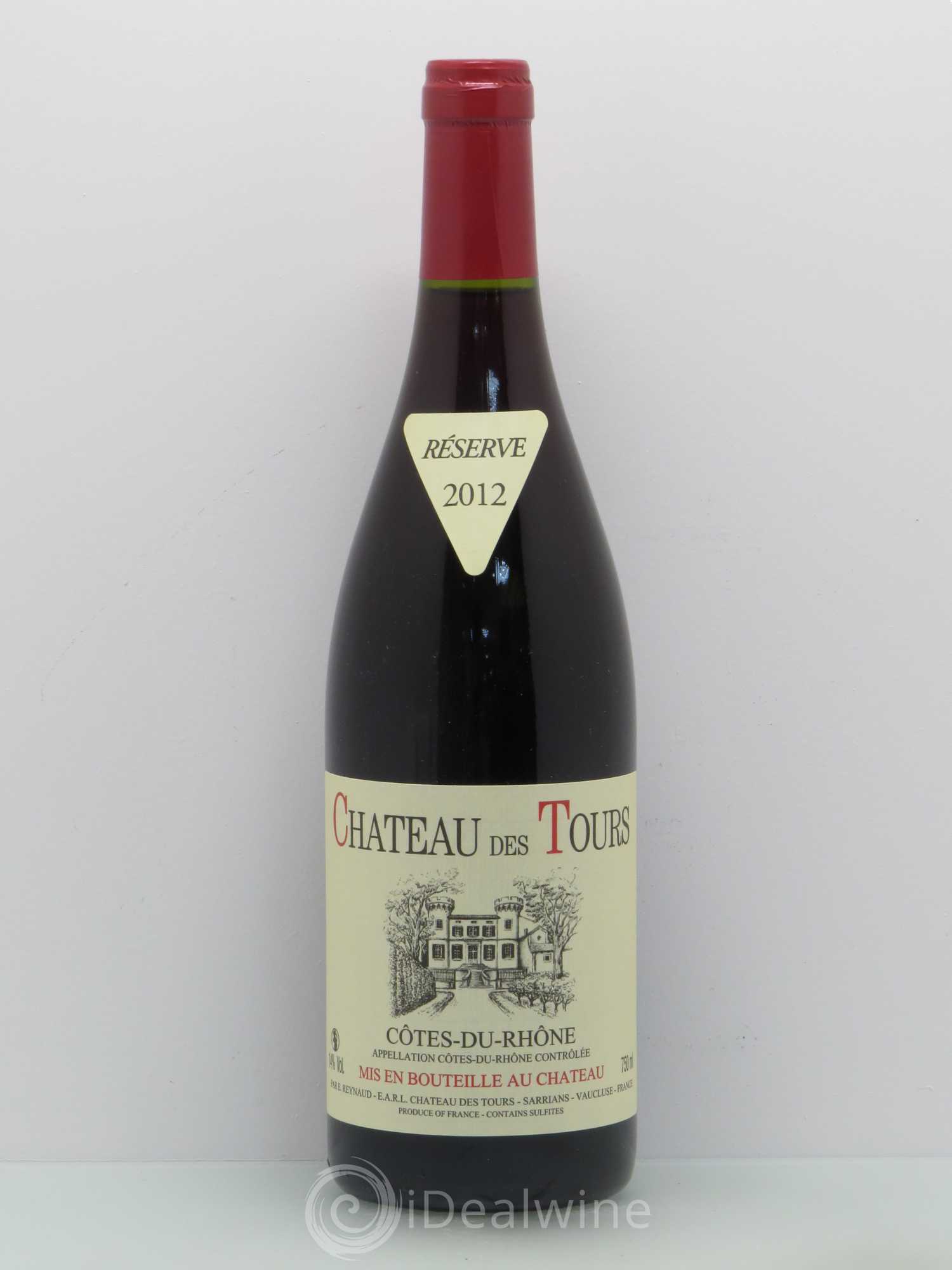 Côtes-du-Rhône Château des Tours Emmanuel Reynaud 2012 - Lot de 1 bouteille - 0