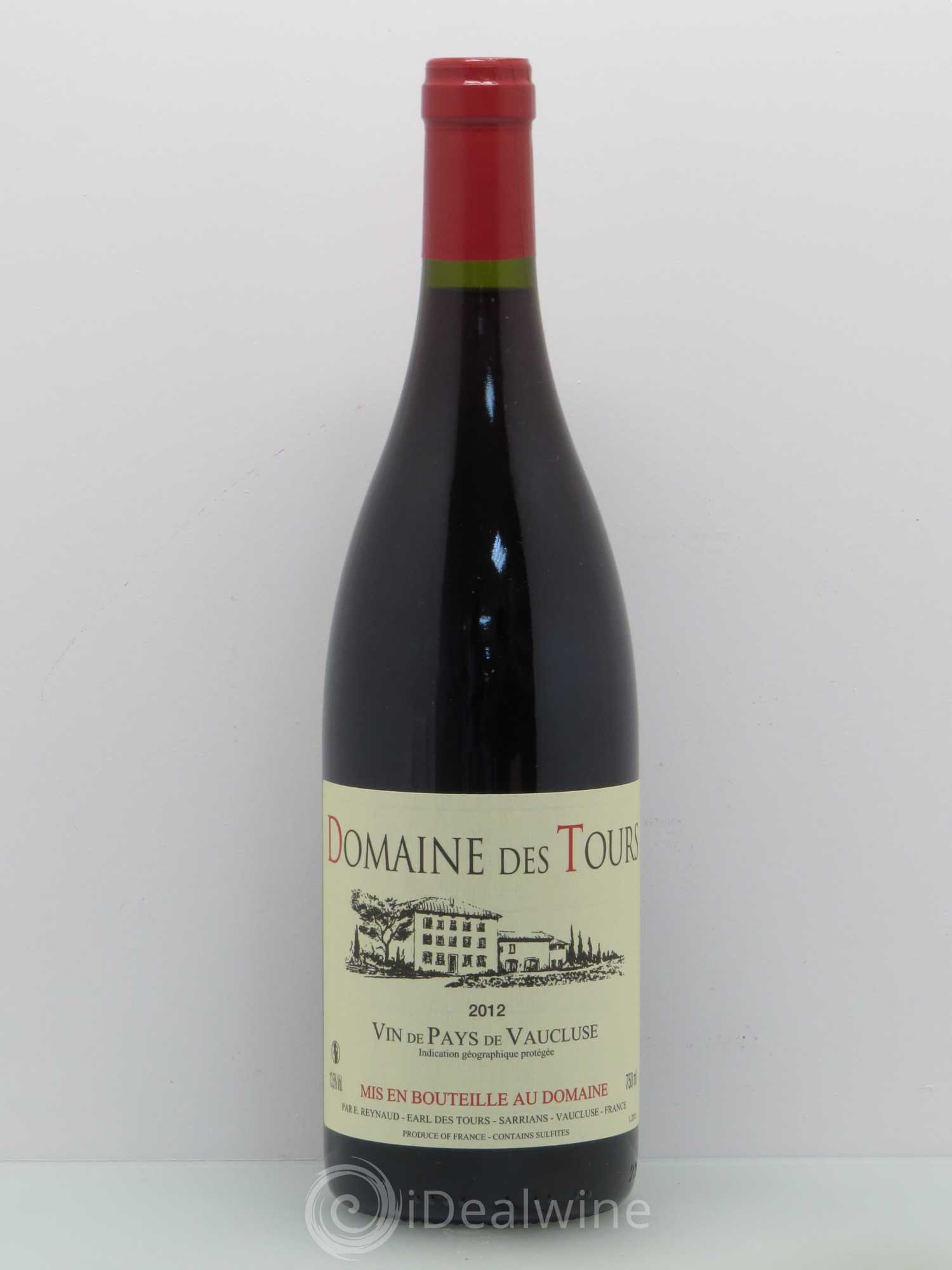 Vaucluse (Vin de Pays de Vaucluse) Domaine des Tours Emmanuel Reynaud 2012 - Lot de 1 bouteille - 0