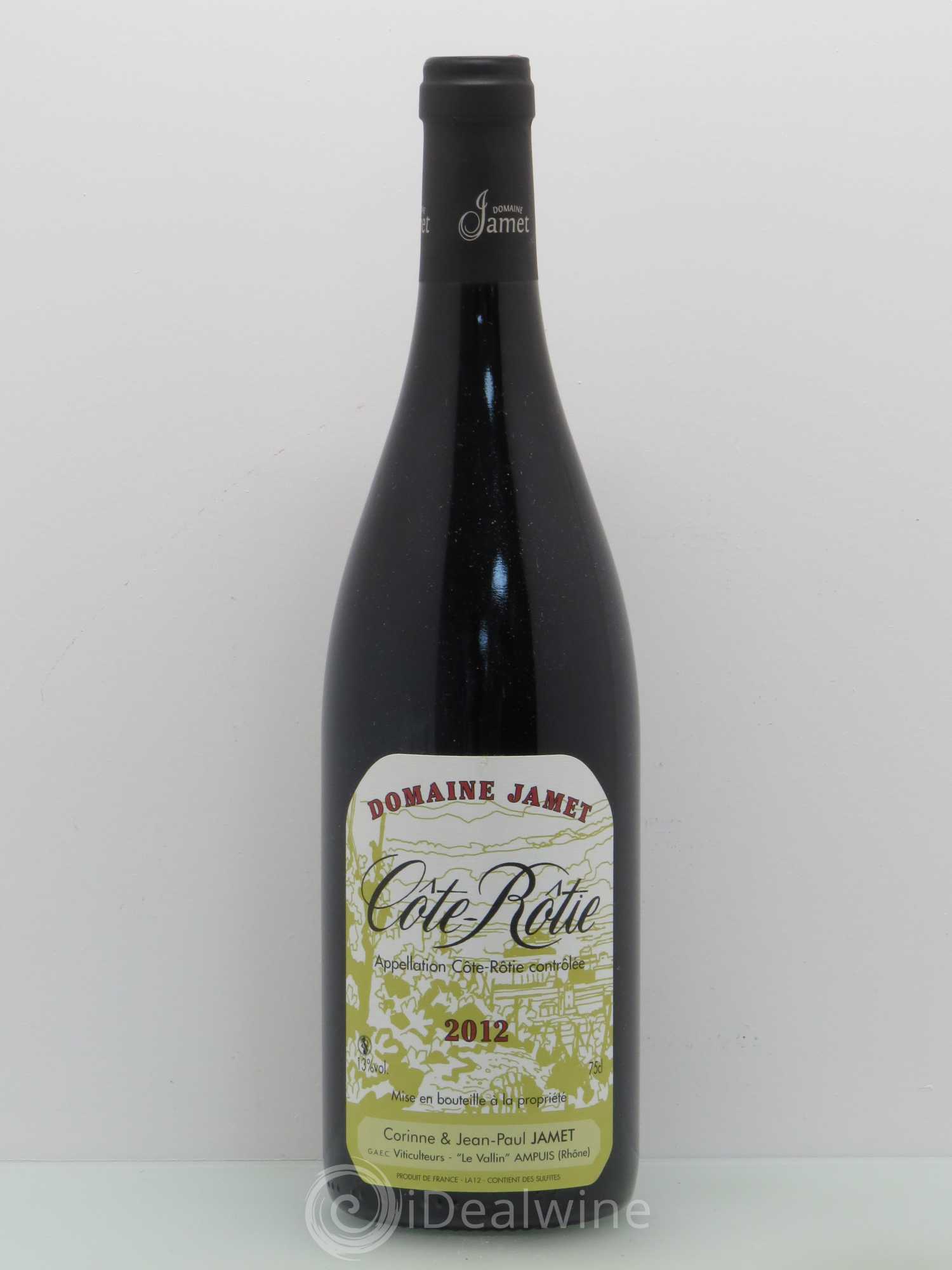 Côte-Rôtie Jamet (Domaine) 2012 - Lot de 1 bouteille - 0