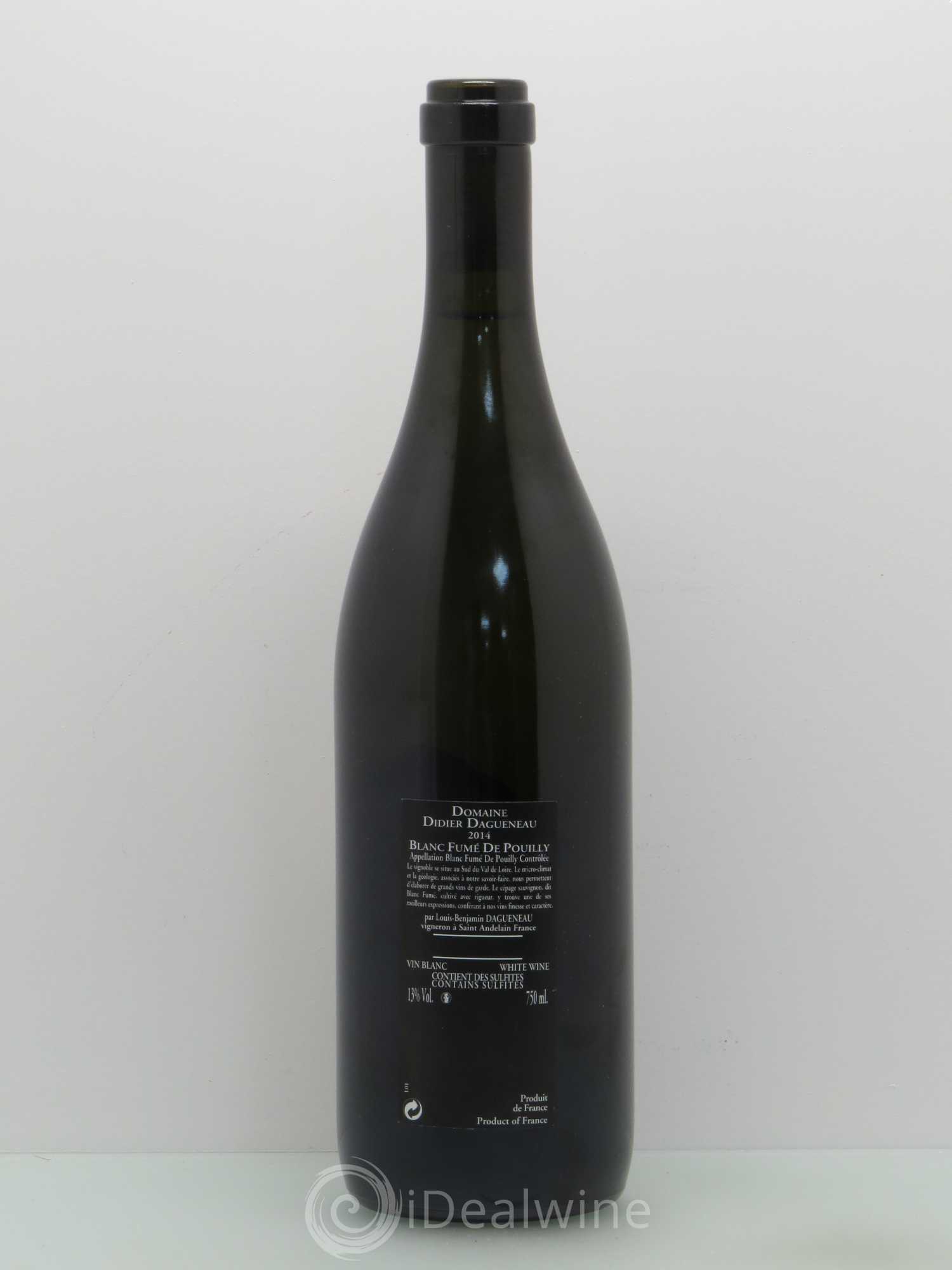 Vin de France (anciennement Pouilly-Fumé) Silex Dagueneau (Domaine Didier - Louis-Benjamin) 2014 - Lot de 1 bouteille - 1