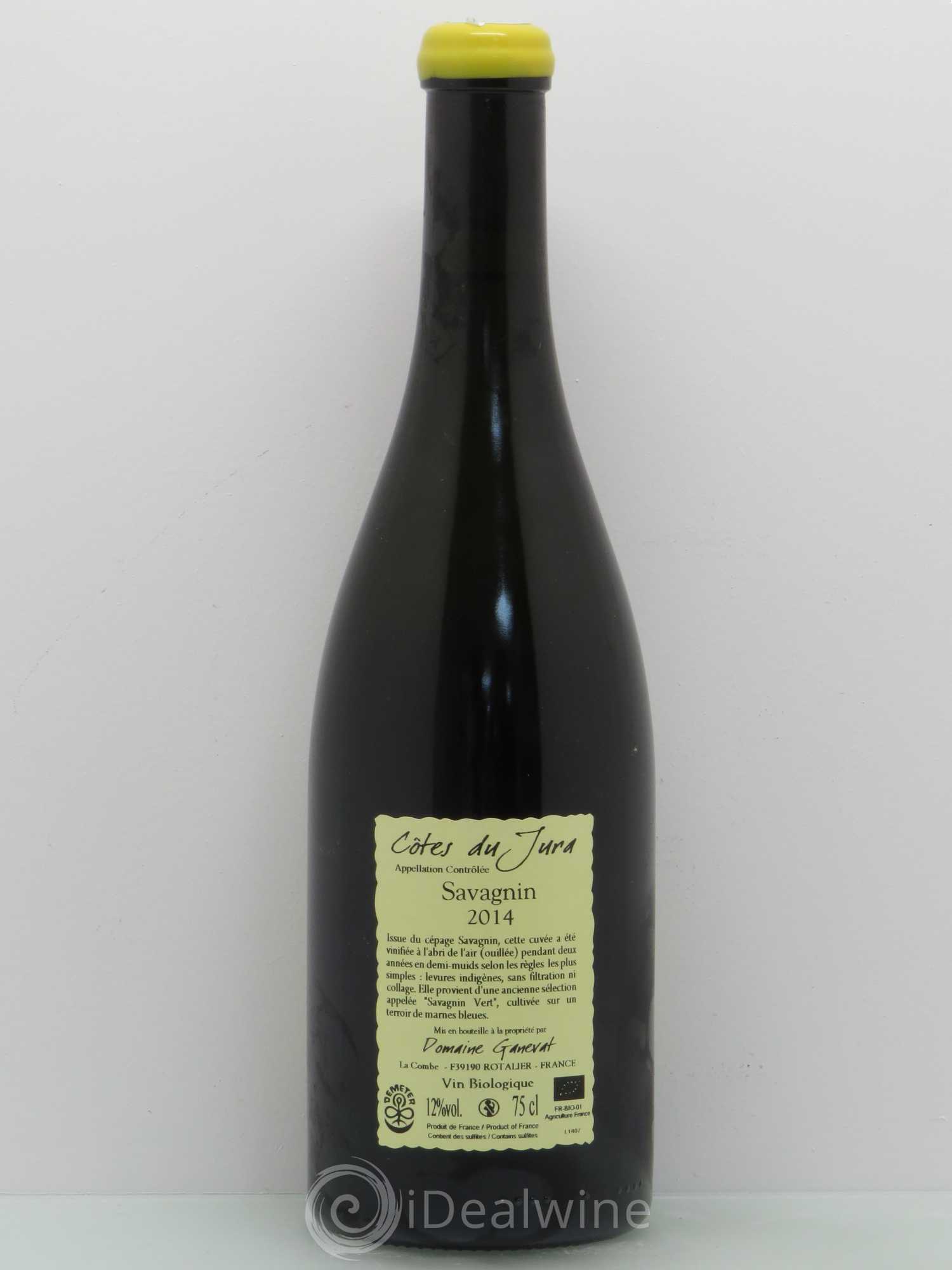 Côtes du Jura Les Chalasses Marnes Bleues Jean-François Ganevat (Domaine) Savagnin 2014 - Lot de 1 bouteille - 1