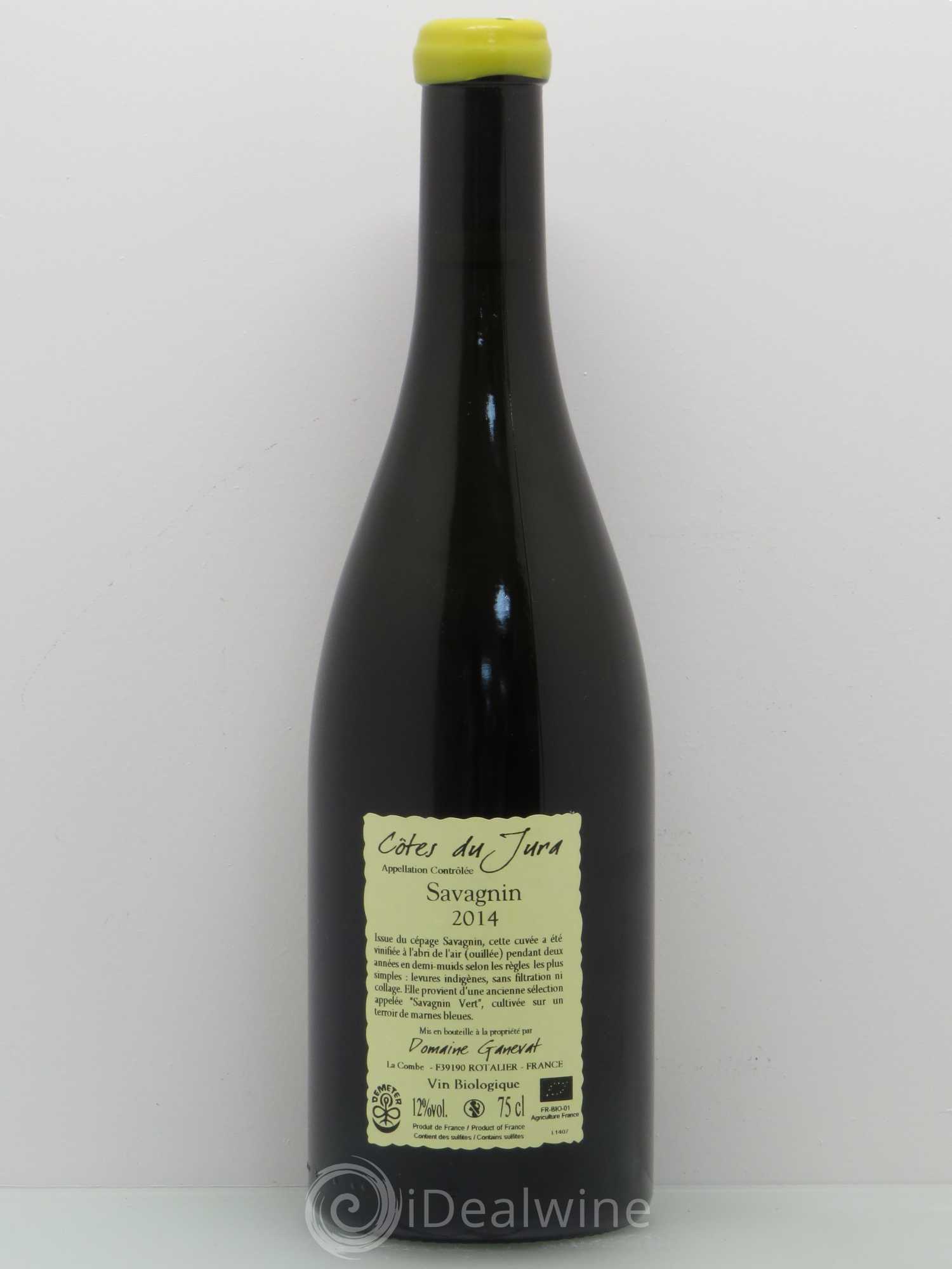 Côtes du Jura Les Chalasses Marnes Bleues Jean-François Ganevat (Domaine) Savagnin 2014 - Lot de 1 bouteille - 1