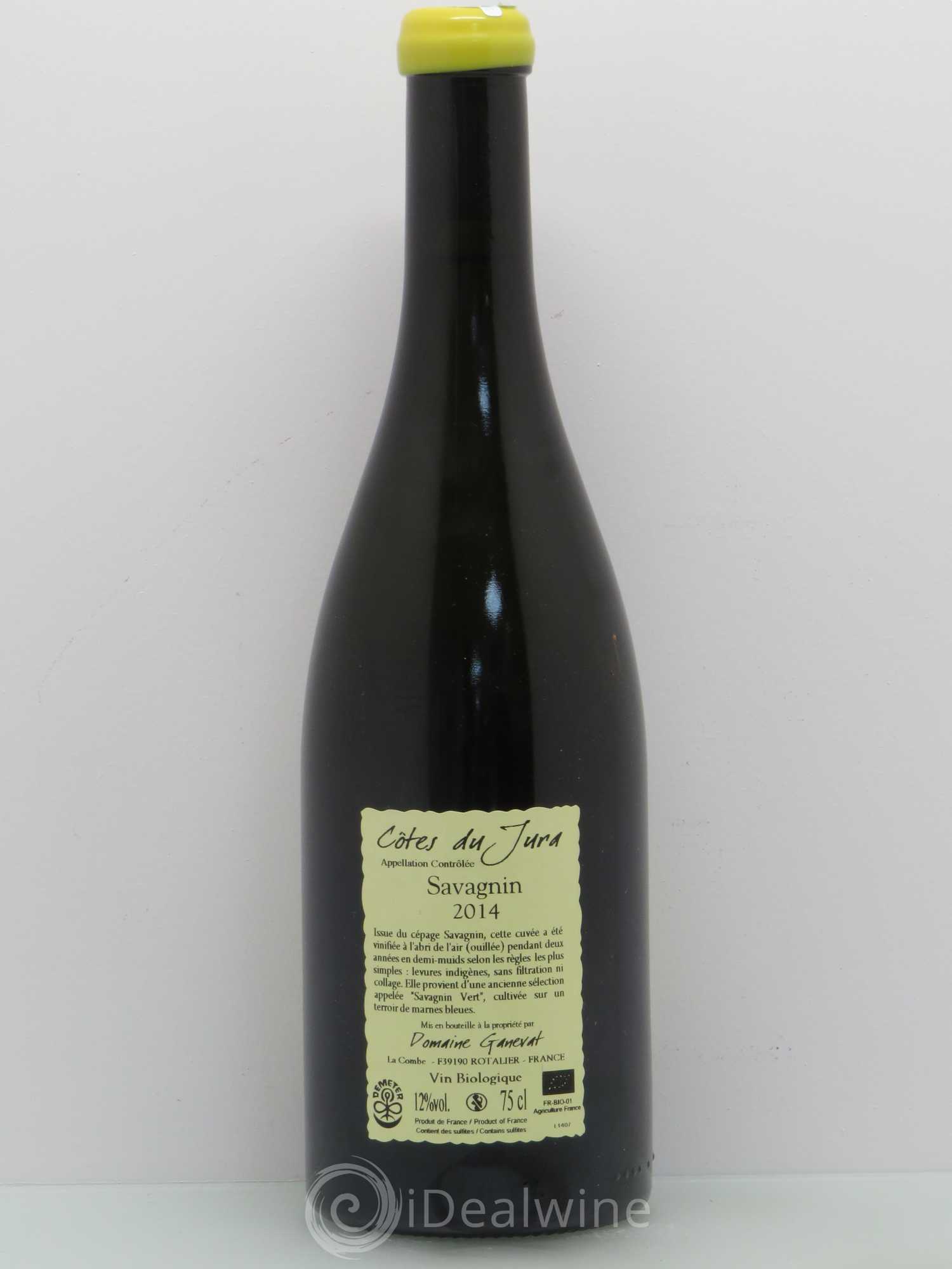 Côtes du Jura Les Chalasses Marnes Bleues Jean-François Ganevat (Domaine) Savagnin 2014 - Lot de 1 bouteille - 1