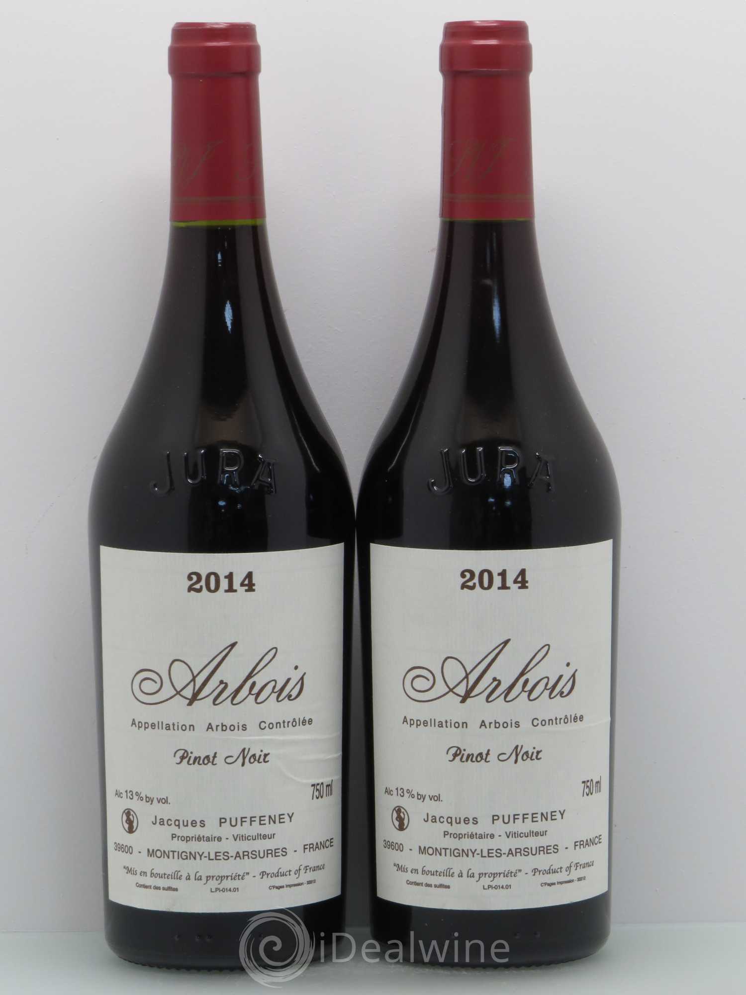 Arbois Pinot Noir Puffeney 2014 - Lot de 2 bouteilles - 0
