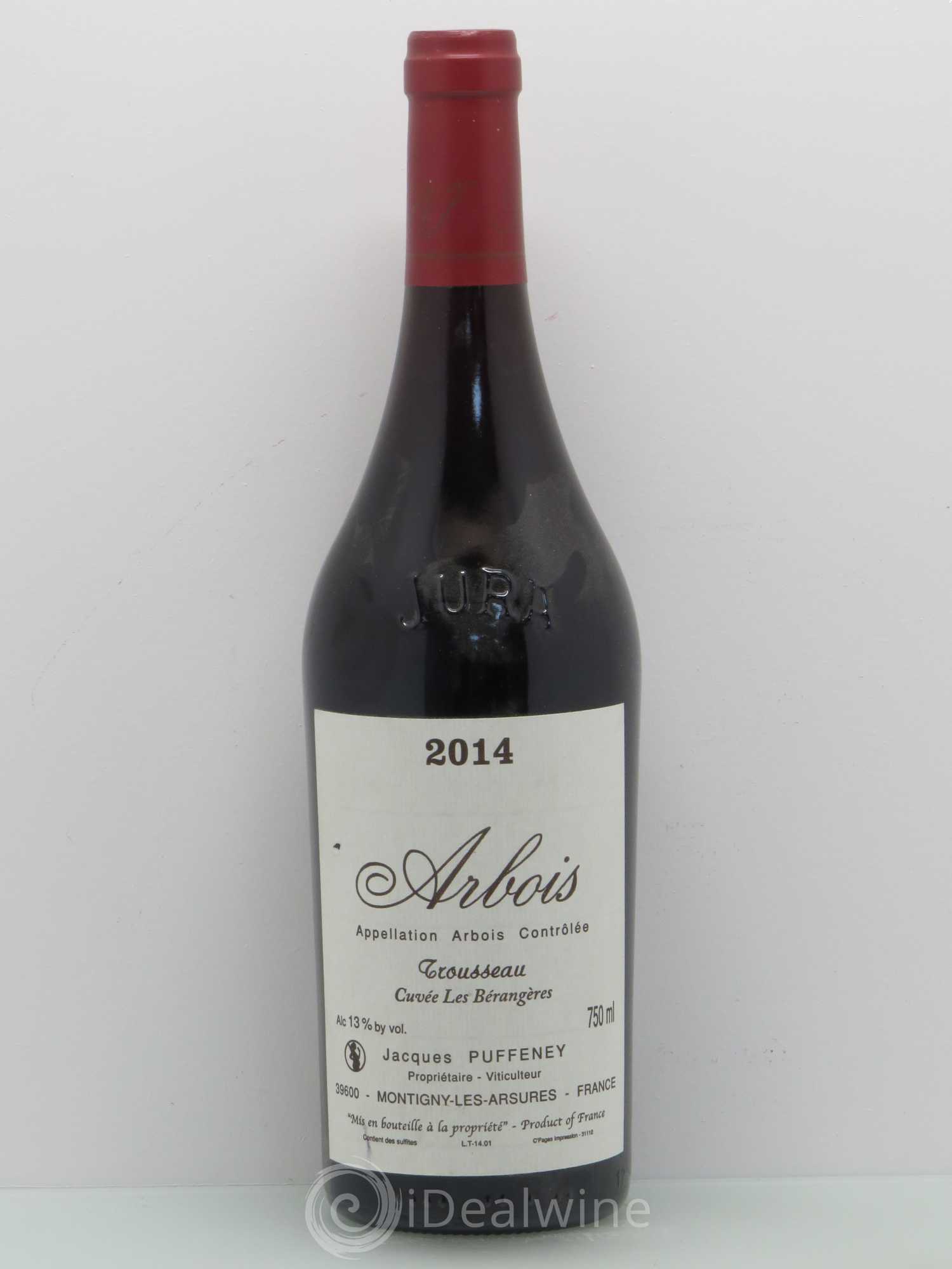 Arbois Trousseau Cuvée les Bérangères Puffeney 2014 - Posten von 1 Flasche - 0