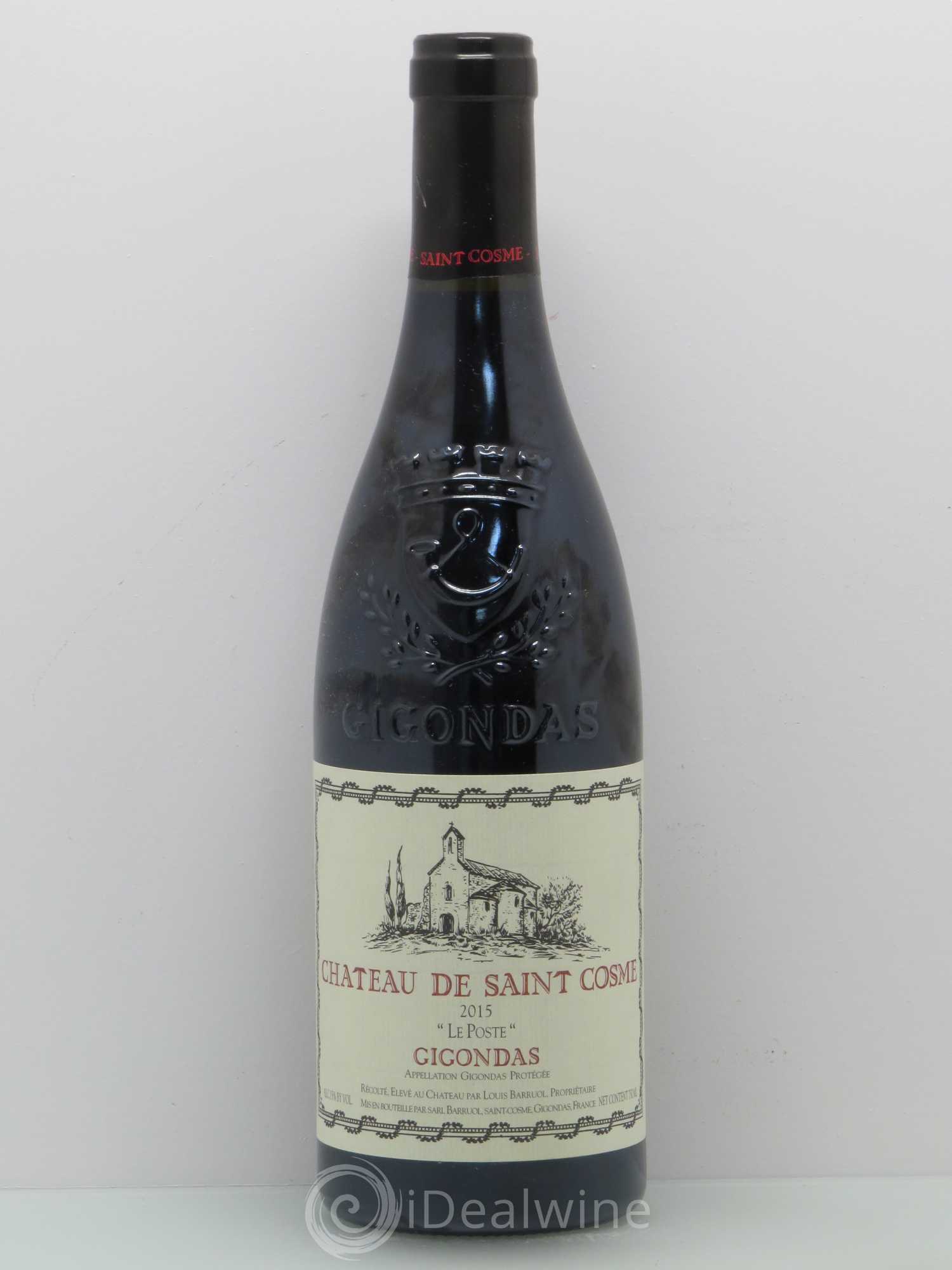 Gigondas Le Poste Saint Cosme 2015 - Lot de 1 bouteille - 0