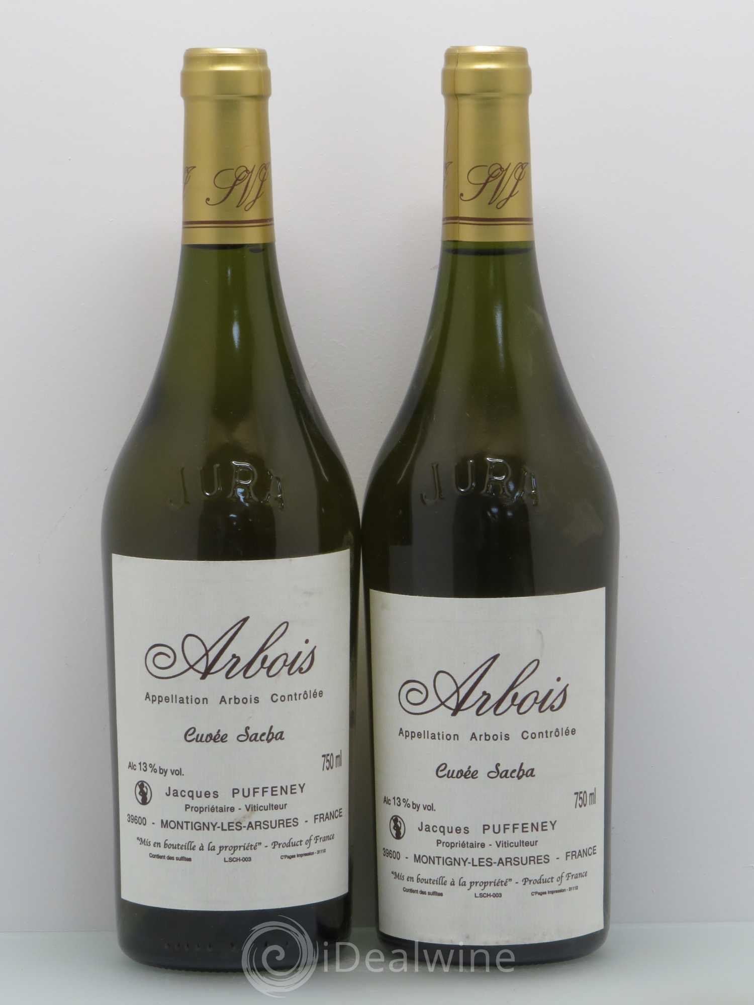Arbois Puffeney Cuvee Sacha Chardonnay Savagnin - Posten von 2 Flaschen - 0