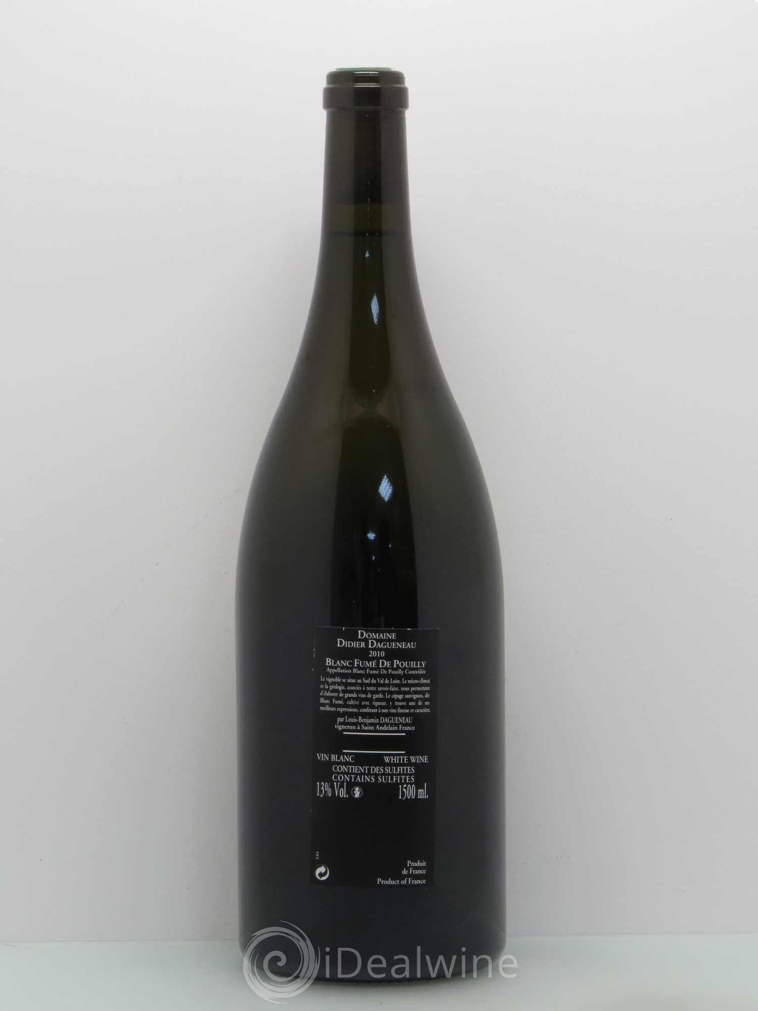 Vin de France (anciennement Pouilly-Fumé) Silex Dagueneau (Domaine Didier - Louis-Benjamin) 2010 - Lot de 1 magnum - 1