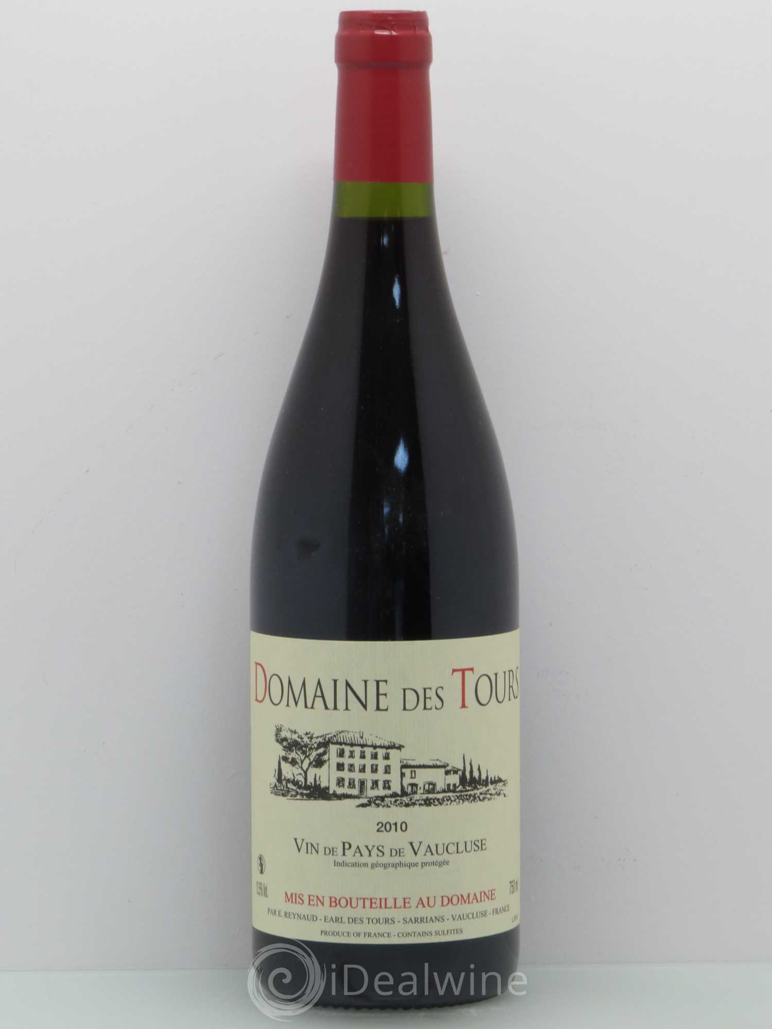 Vaucluse (Vin de Pays de Vaucluse) Domaine des Tours Emmanuel Reynaud 2010 - Lot de 1 bouteille - 0