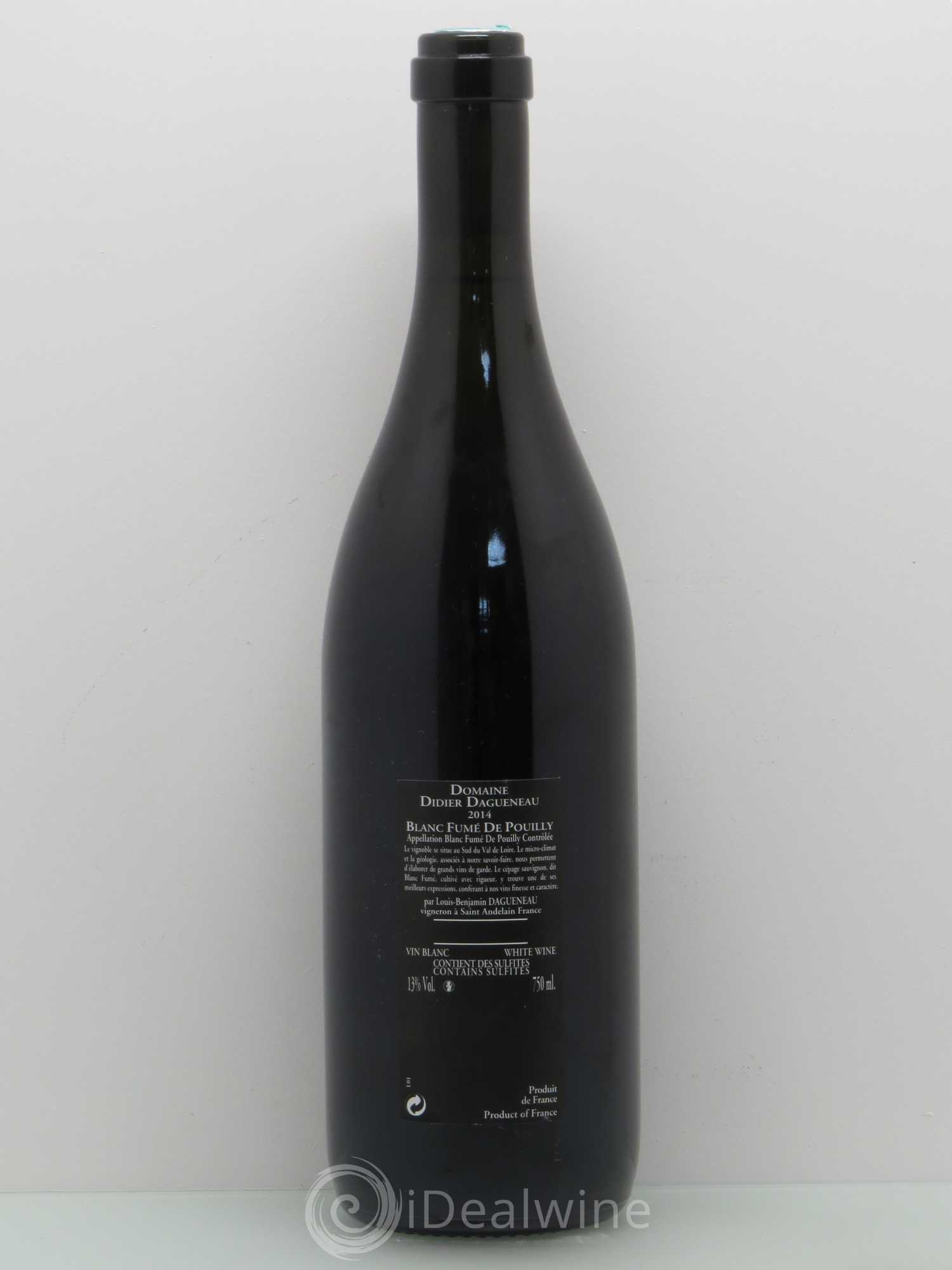 Vin de France (anciennement Pouilly-Fumé) Silex Dagueneau (Domaine Didier - Louis-Benjamin) 2014 - Lot de 1 bouteille - 1