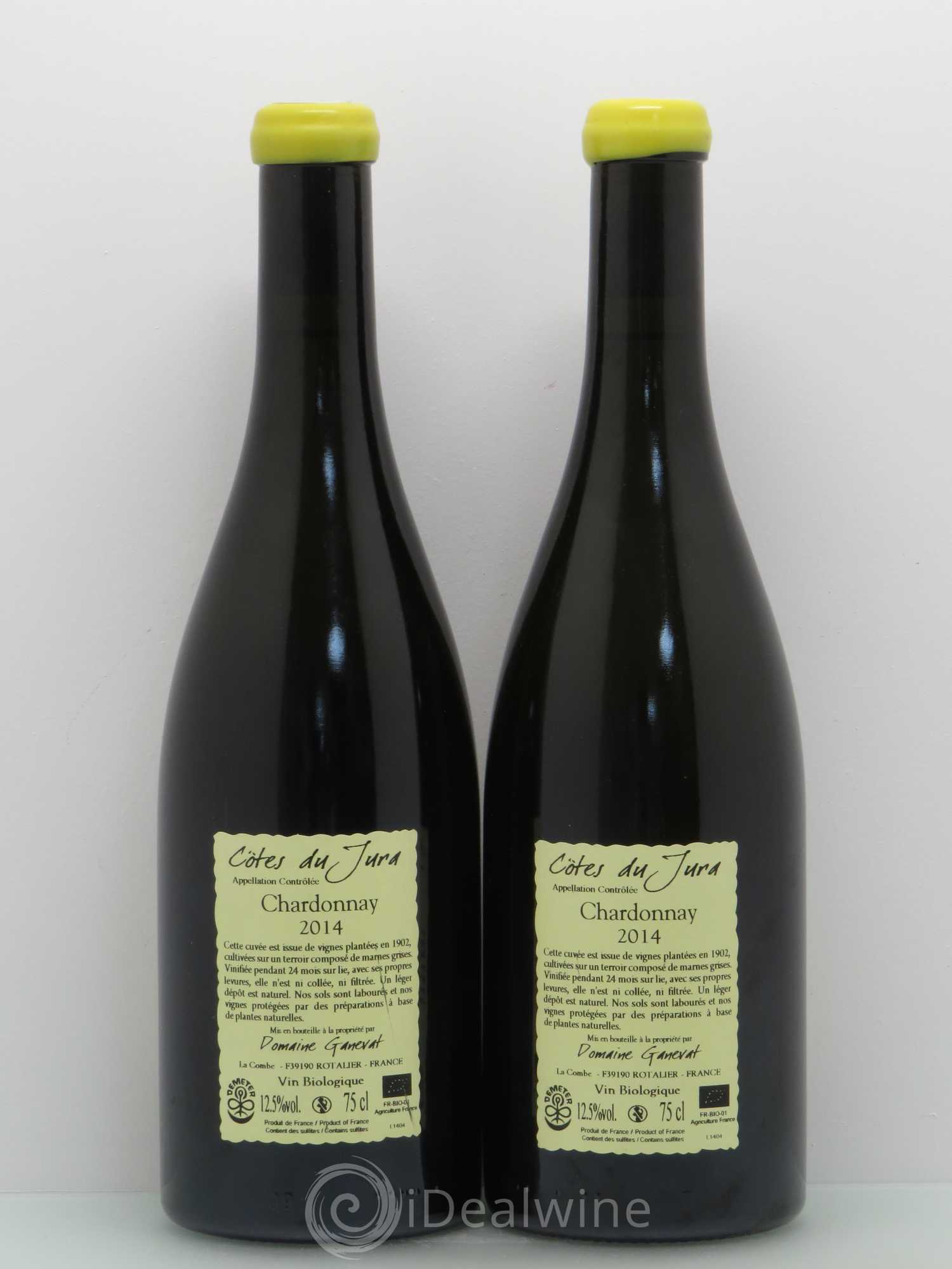 Côtes du Jura Les Chalasses Vieilles Vignes Jean-François Ganevat (Domaine) Chardonnay 2014 - Lot de 2 bouteilles - 1