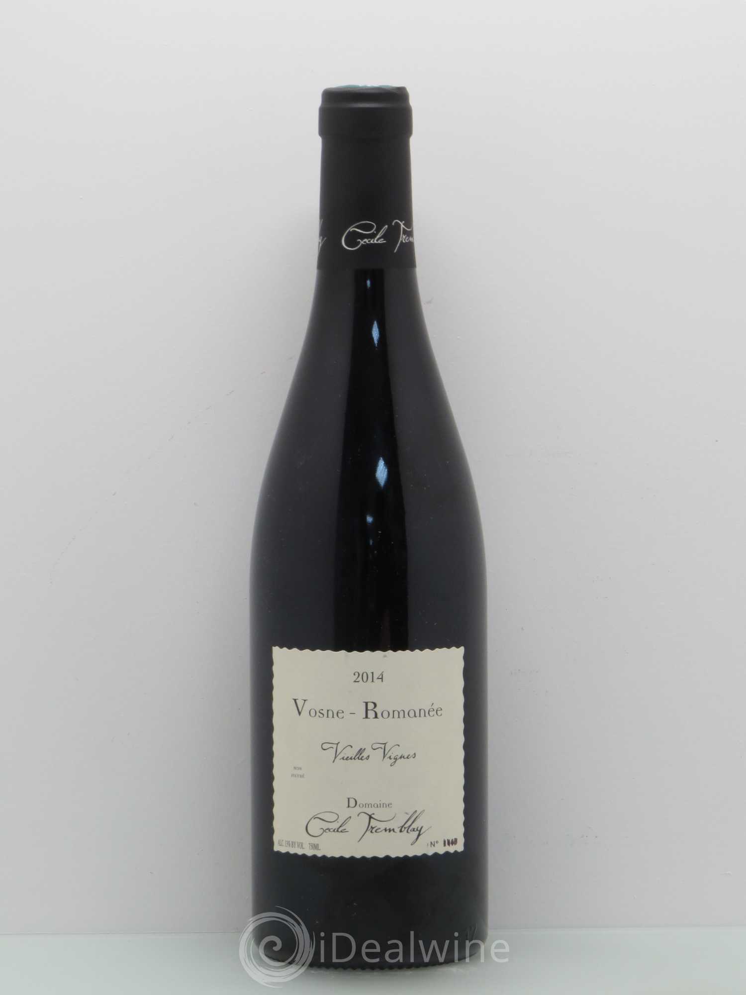 Vosne-Romanée Vieilles Vignes Cécile Tremblay 2014 - Lot de 1 bouteille - 0