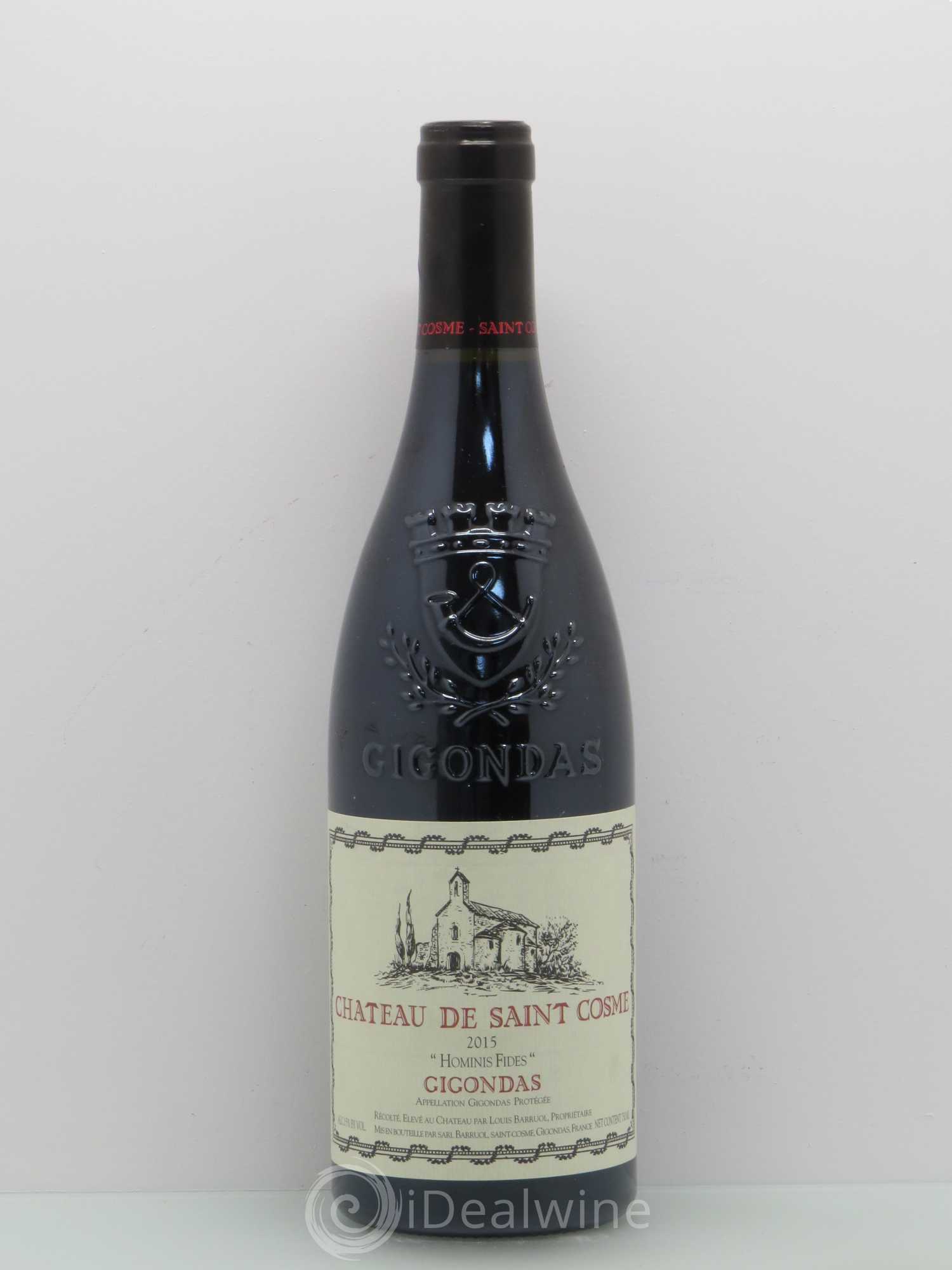 Gigondas Hominis Fides Saint Cosme 2015 - Lot de 1 bouteille - 0
