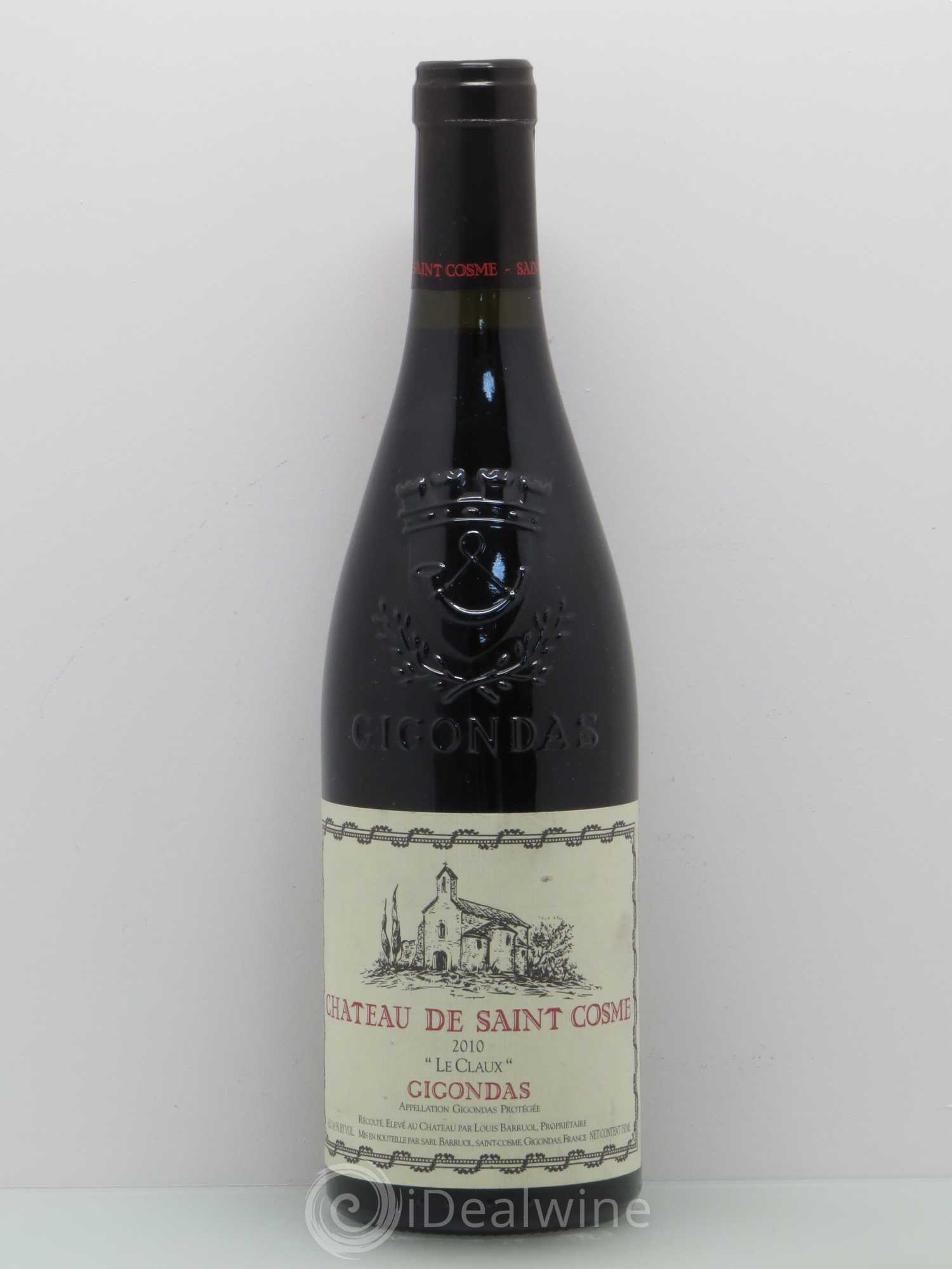 Gigondas Le Claux Saint Cosme 2010 - Lot de 1 bouteille - 0