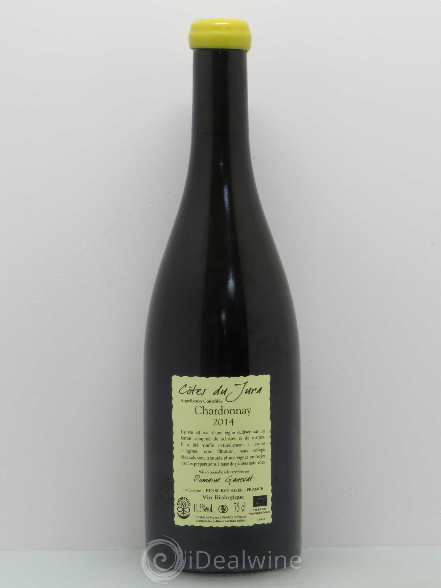 Côtes du Jura Grusse en Billat Jean-François Ganevat (Domaine) Chardonnay  2014 - Lot de 1 bouteille - 1