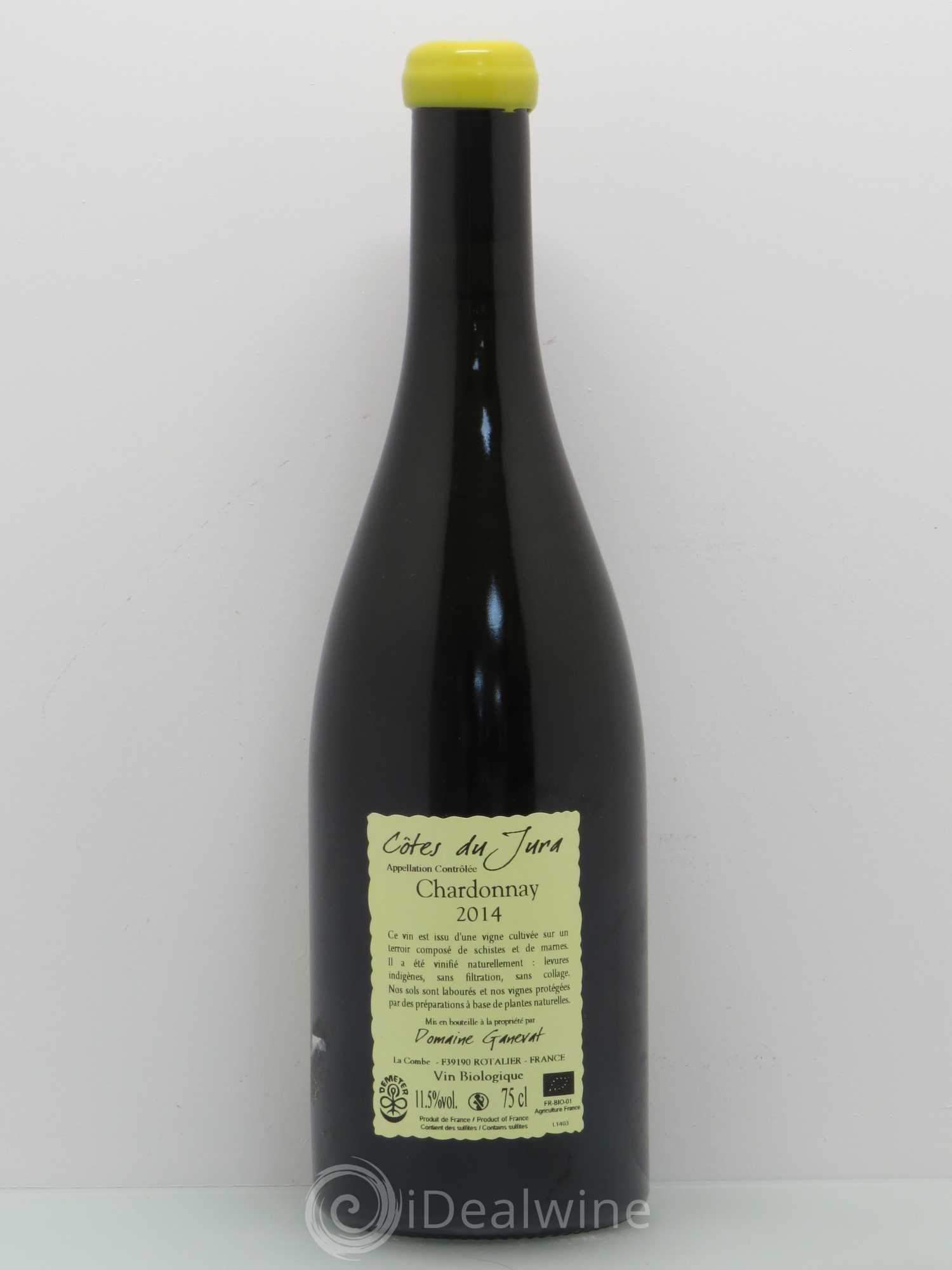 Côtes du Jura Grusse en Billat Jean-François Ganevat (Domaine) Chardonnay 2014 - Lot de 1 bouteille - 1