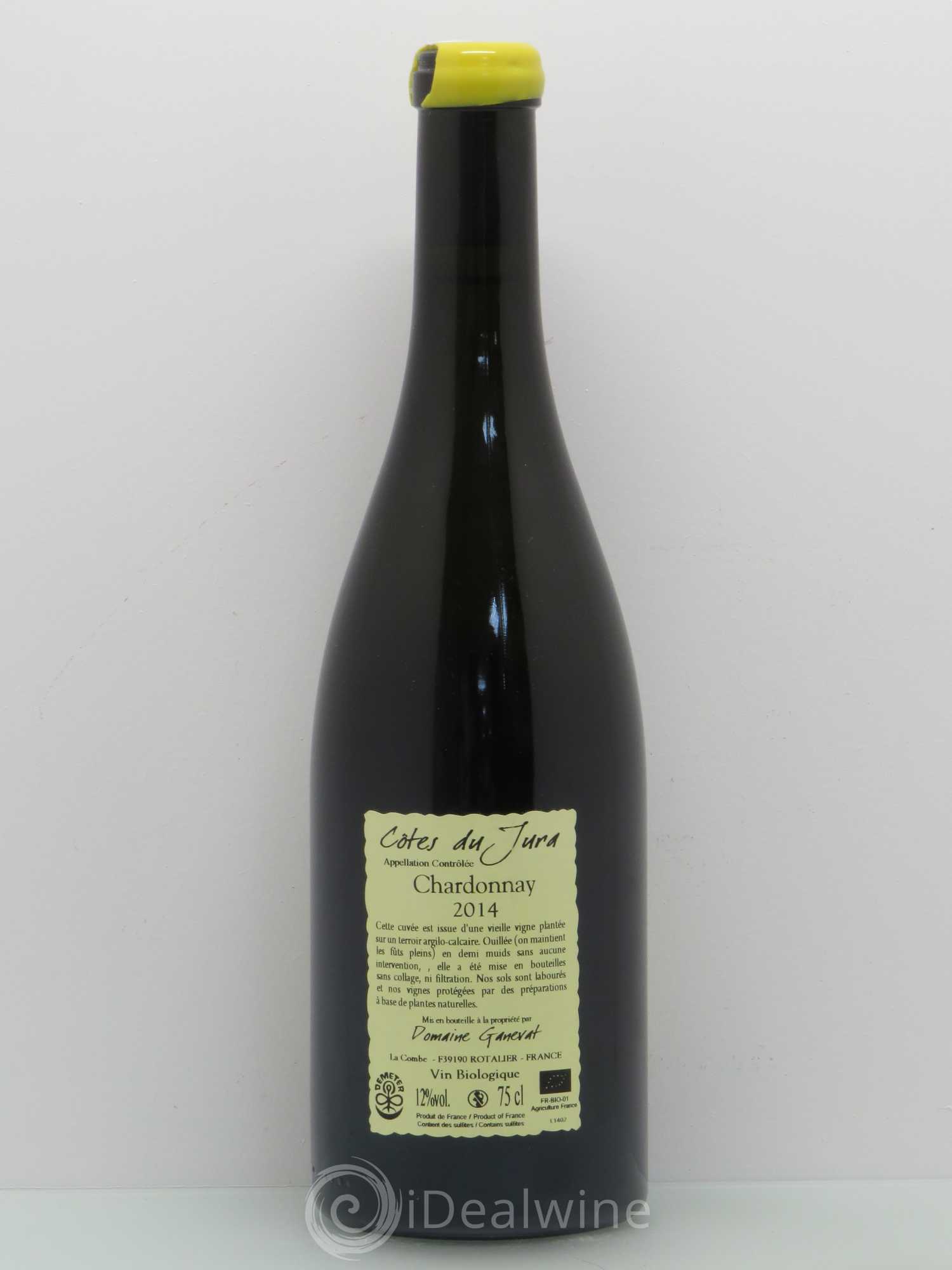 Côtes du Jura Les Chamois du Paradis Jean-François Ganevat (Domaine) Chardonnay 2014 - Lot de 1 bouteille - 1