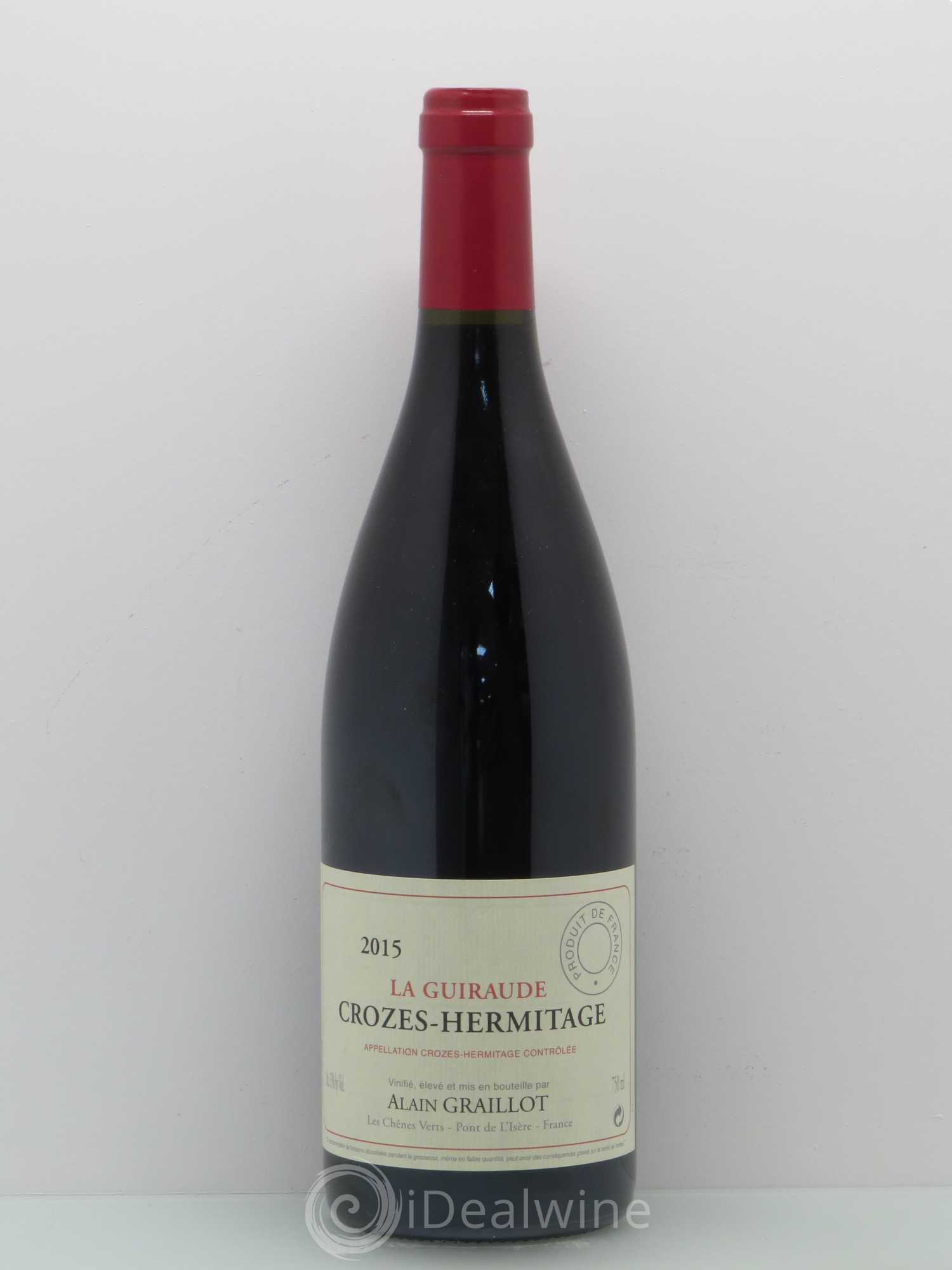Crozes-Hermitage La Guiraude Domaine Graillot 2015 - Lot de 1 bouteille - 0