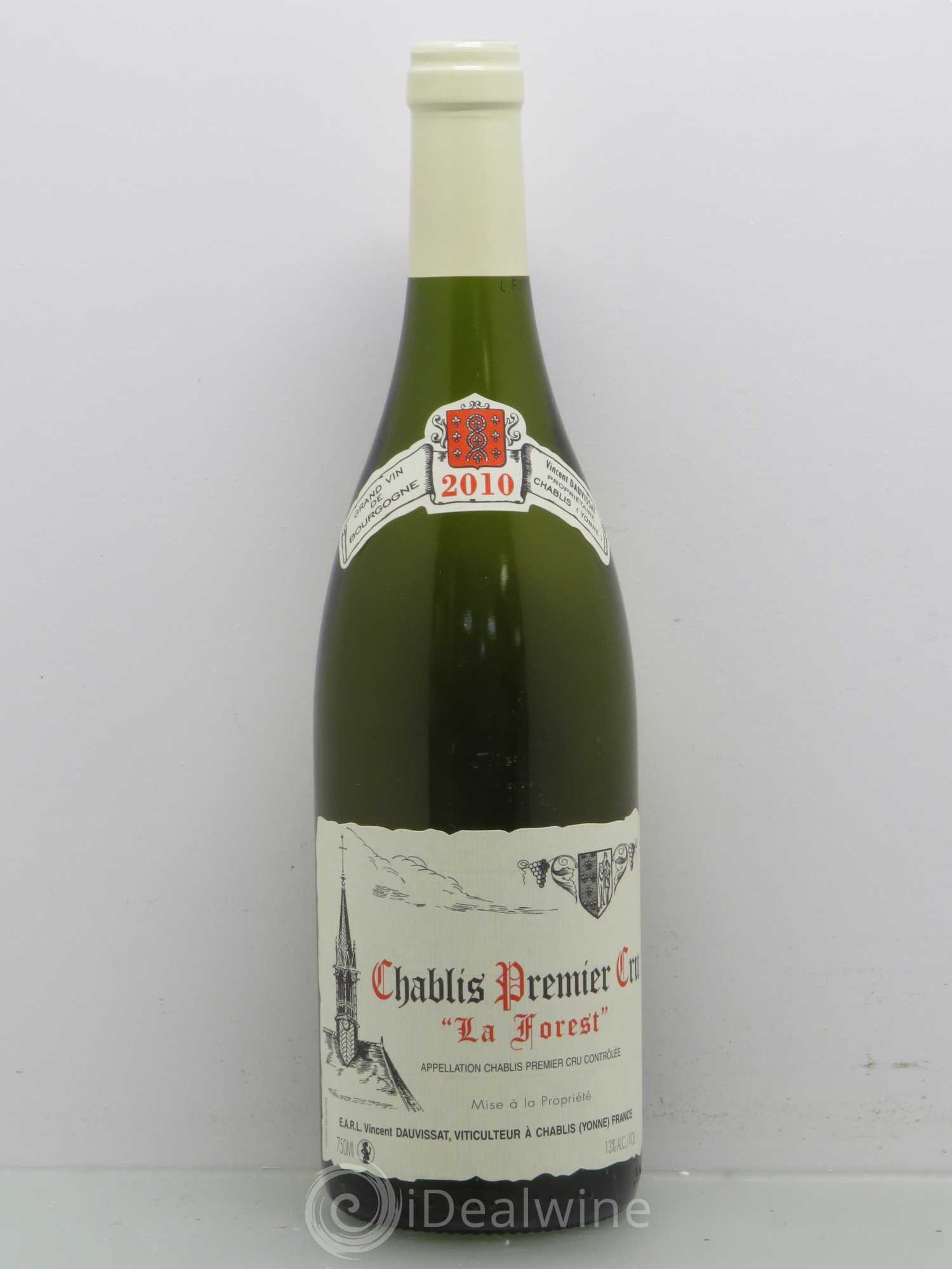 Chablis 1er Cru La Forest Vincent Dauvissat (Domaine) 2010 - Lot de 1 bouteille - 0