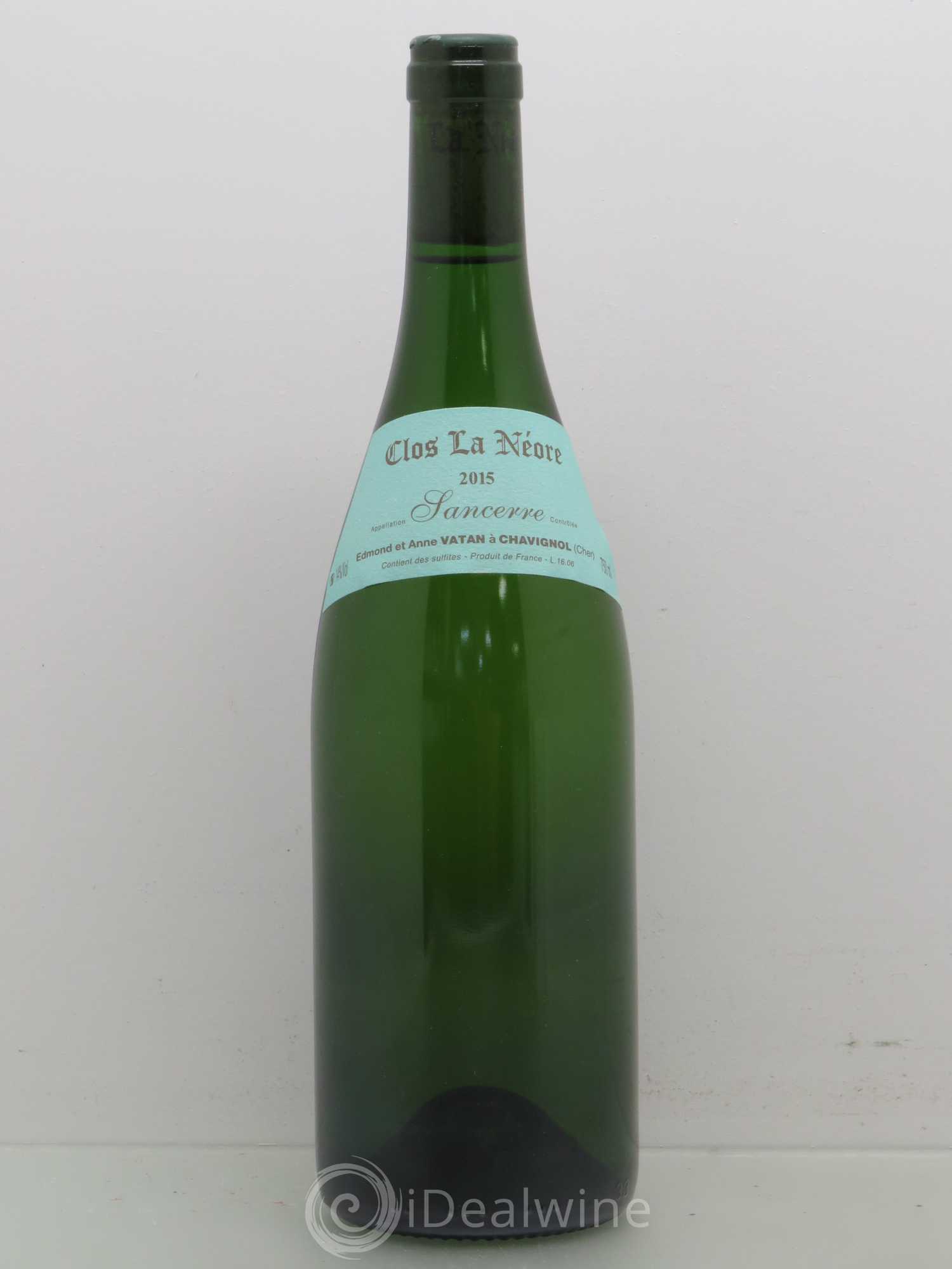 Sancerre Clos la Neore Edmond Vatan 2015 - Lot de 1 bouteille - 0