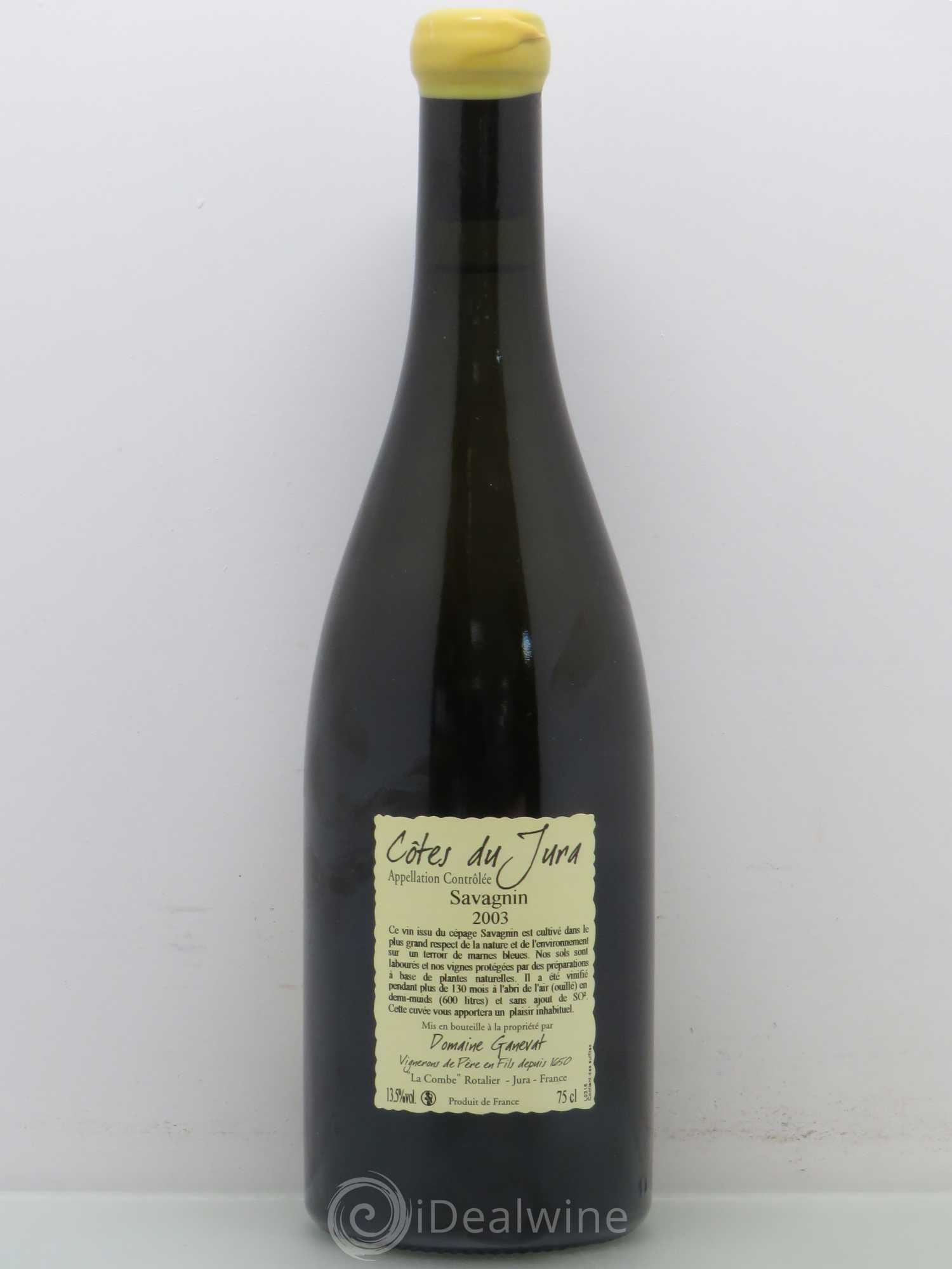 Côtes du Jura Les Vignes de mon Père Jean-François Ganevat (Domaine) 2003 - Lot de 1 bouteille - 1