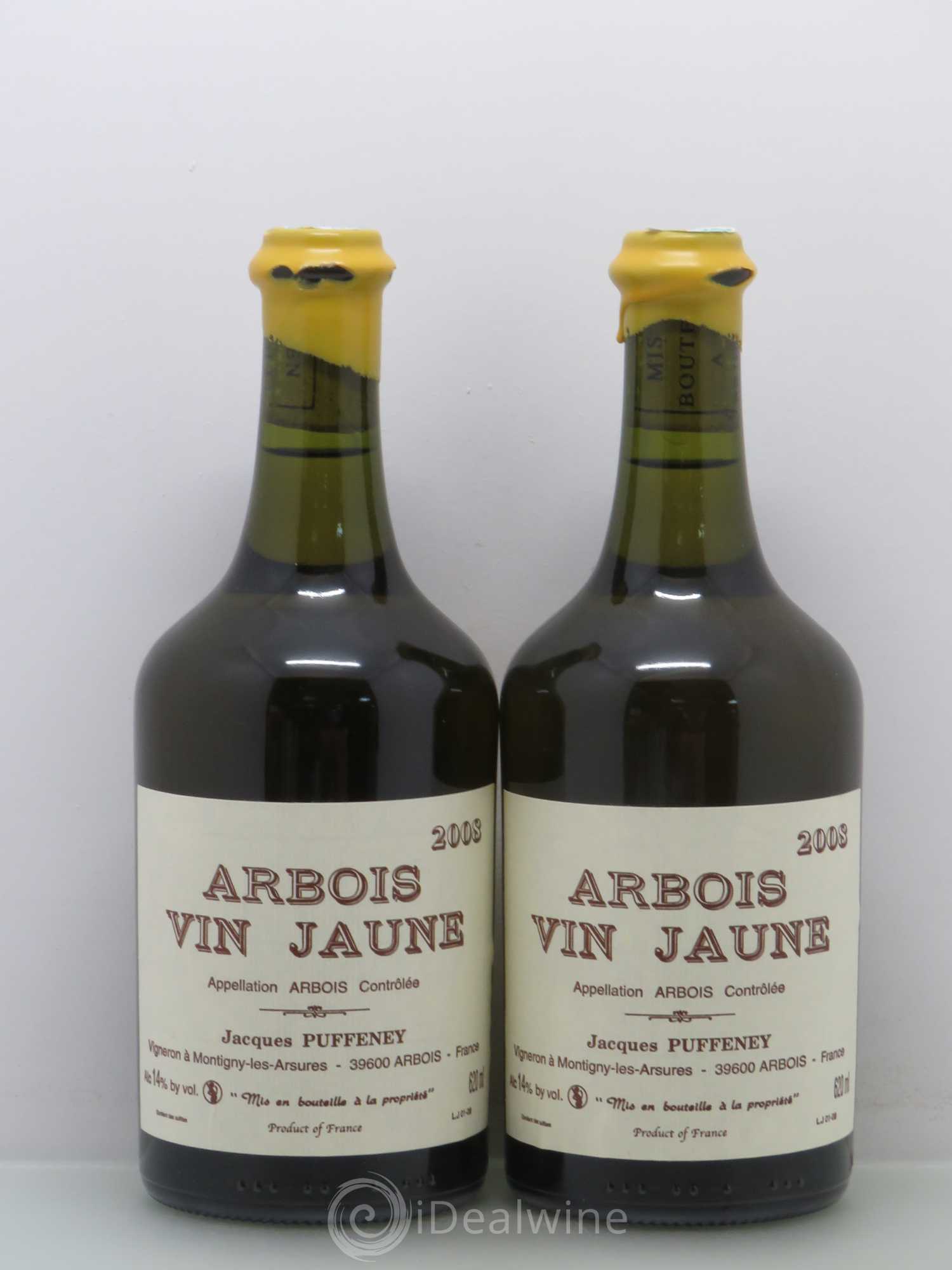 Arbois Vin Jaune Puffeney 2008 - Lot de 2 bouteilles - 0