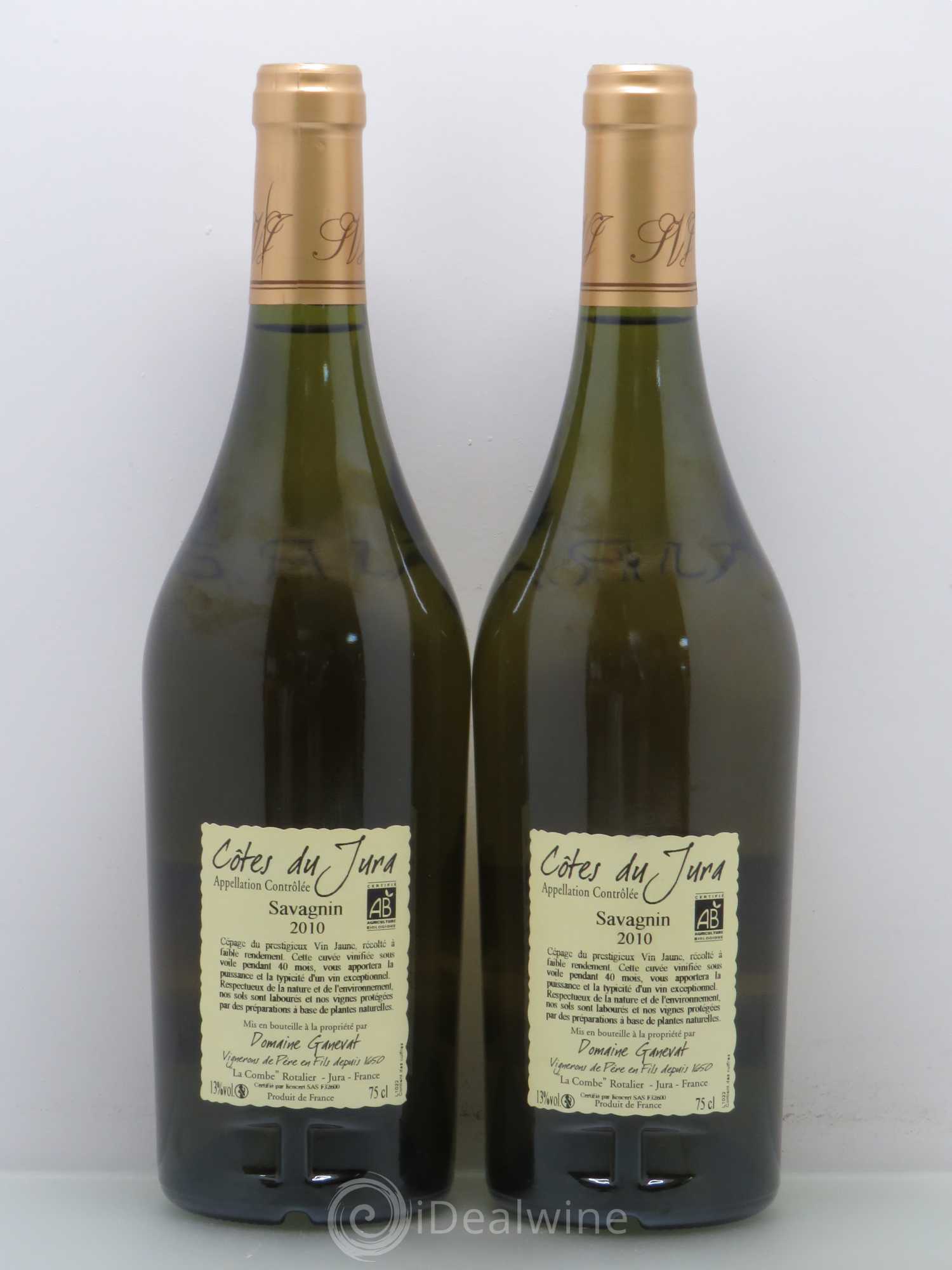 Côtes du Jura Cuvée Prestige Jean-François Ganevat (Domaine) 2010 - Lot de 2 bouteilles - 1