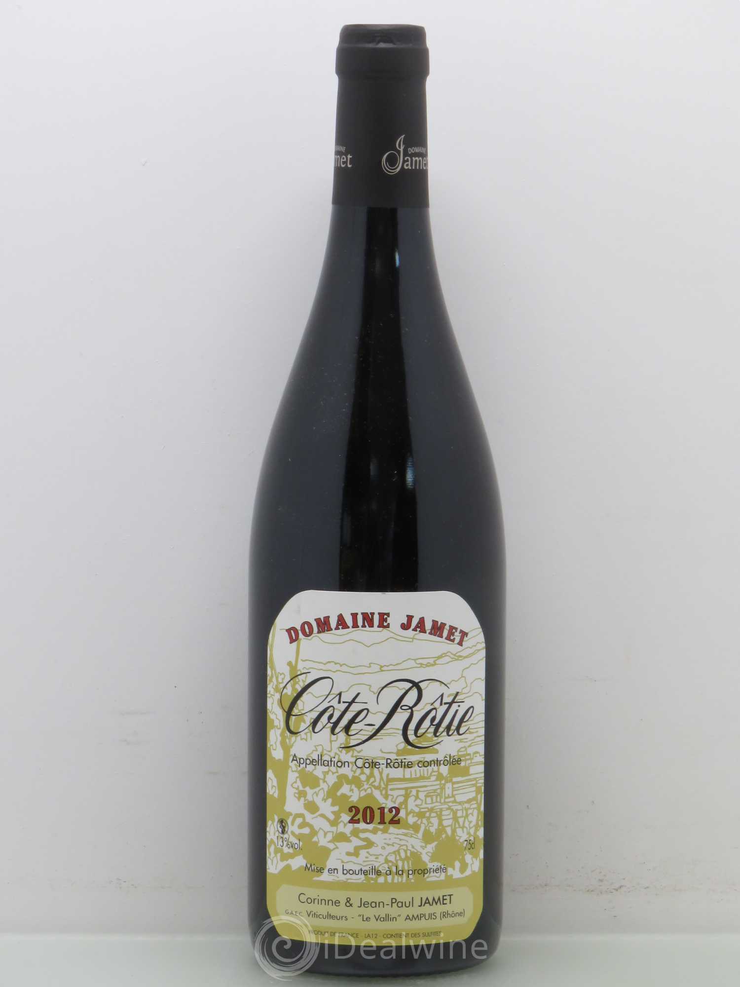 Côte-Rôtie Jamet (Domaine) 2012 - Lot de 1 bouteille - 0
