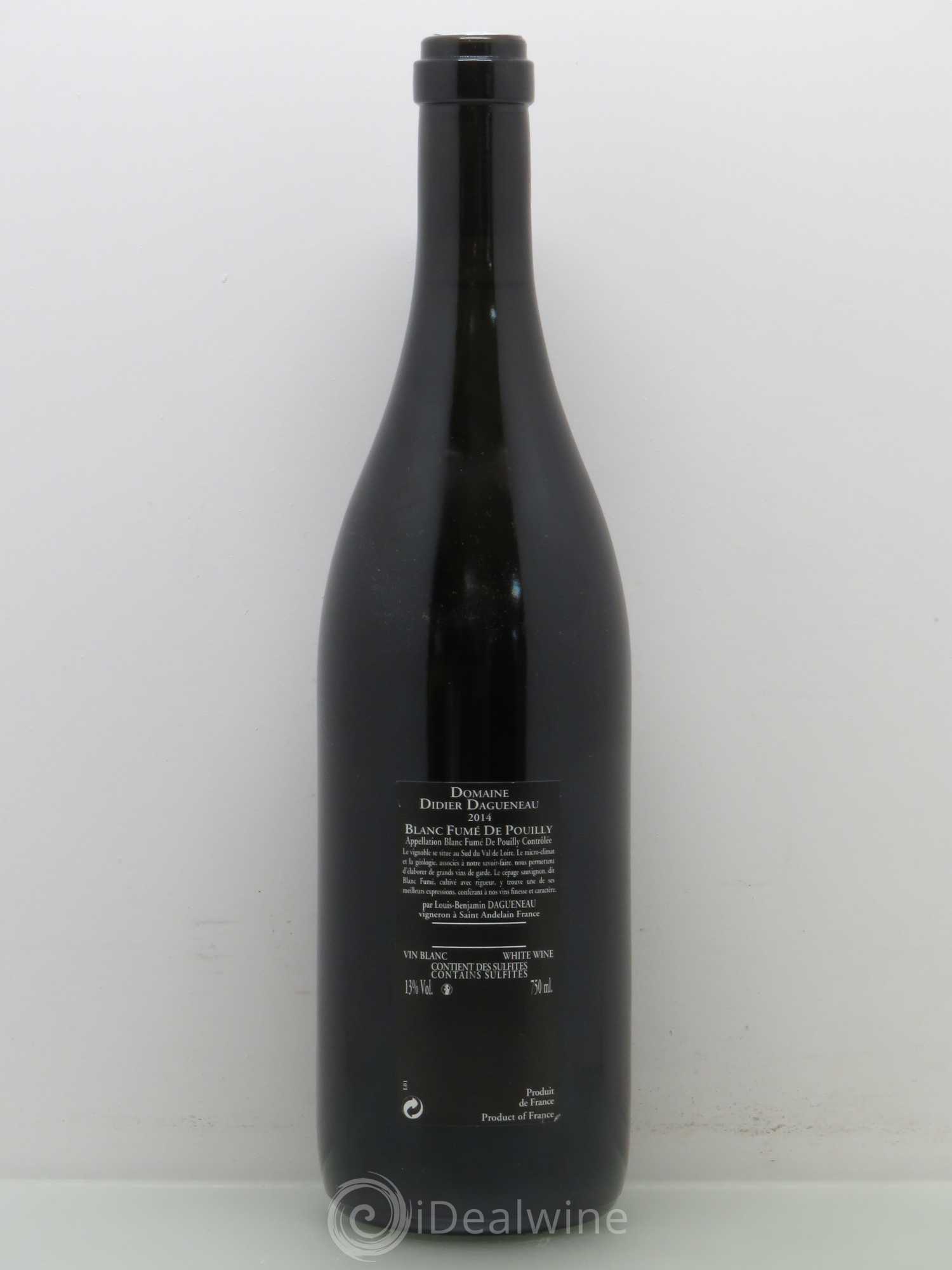 Vin de France (anciennement Pouilly-Fumé) Silex Dagueneau (Domaine Didier - Louis-Benjamin) 2014 - Lot de 1 bouteille - 1