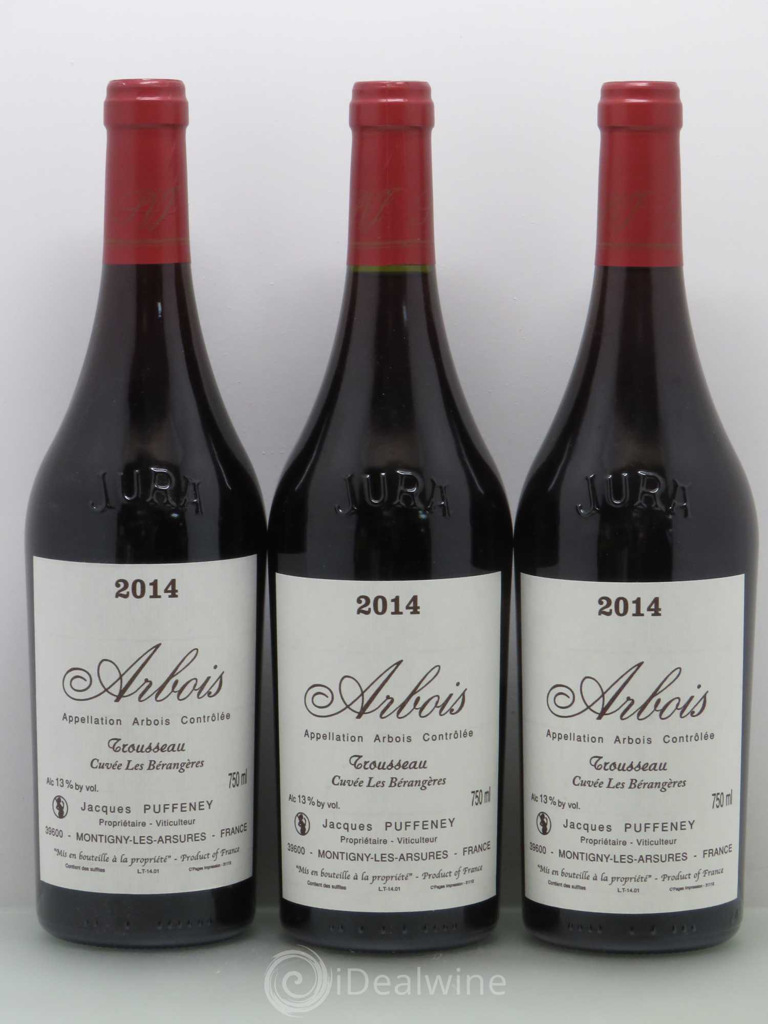 Arbois Trousseau Cuvée Les Bérangères Puffeney 2014 - Posten von 3 Flaschen - 0
