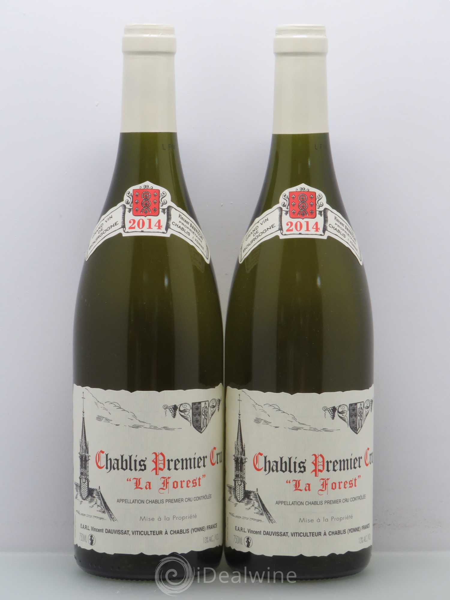Chablis 1er Cru La Forest Vincent Dauvissat (Domaine) 2014 - Lot de 2 bouteilles - 0