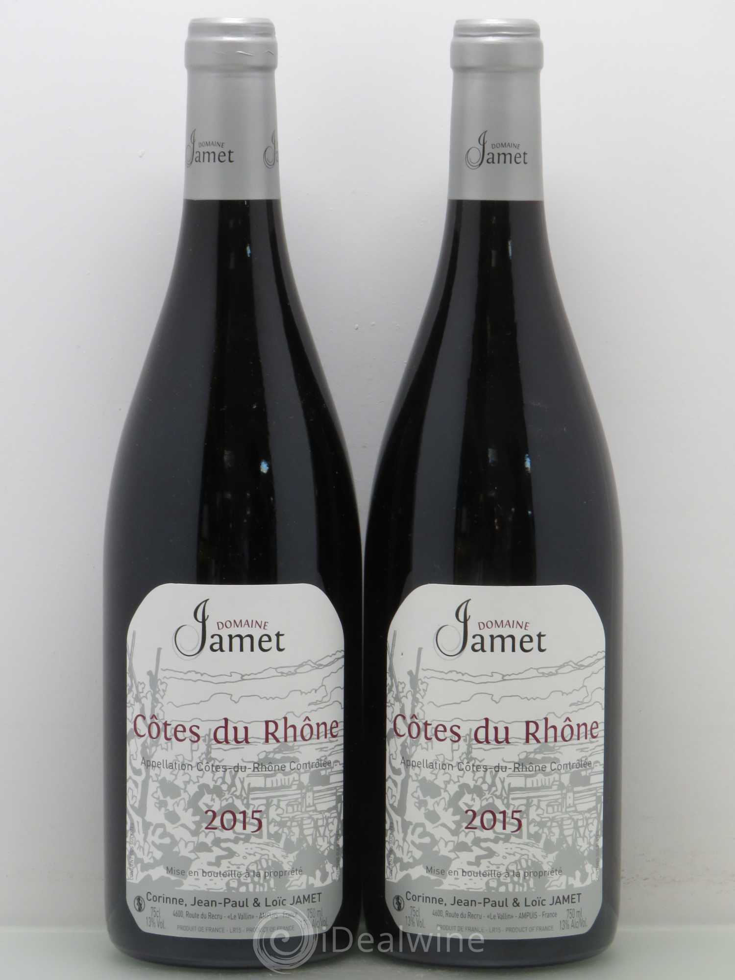 Côtes-du-Rhône Domaine Jamet 2015 - Lot de 2 bouteilles - 0