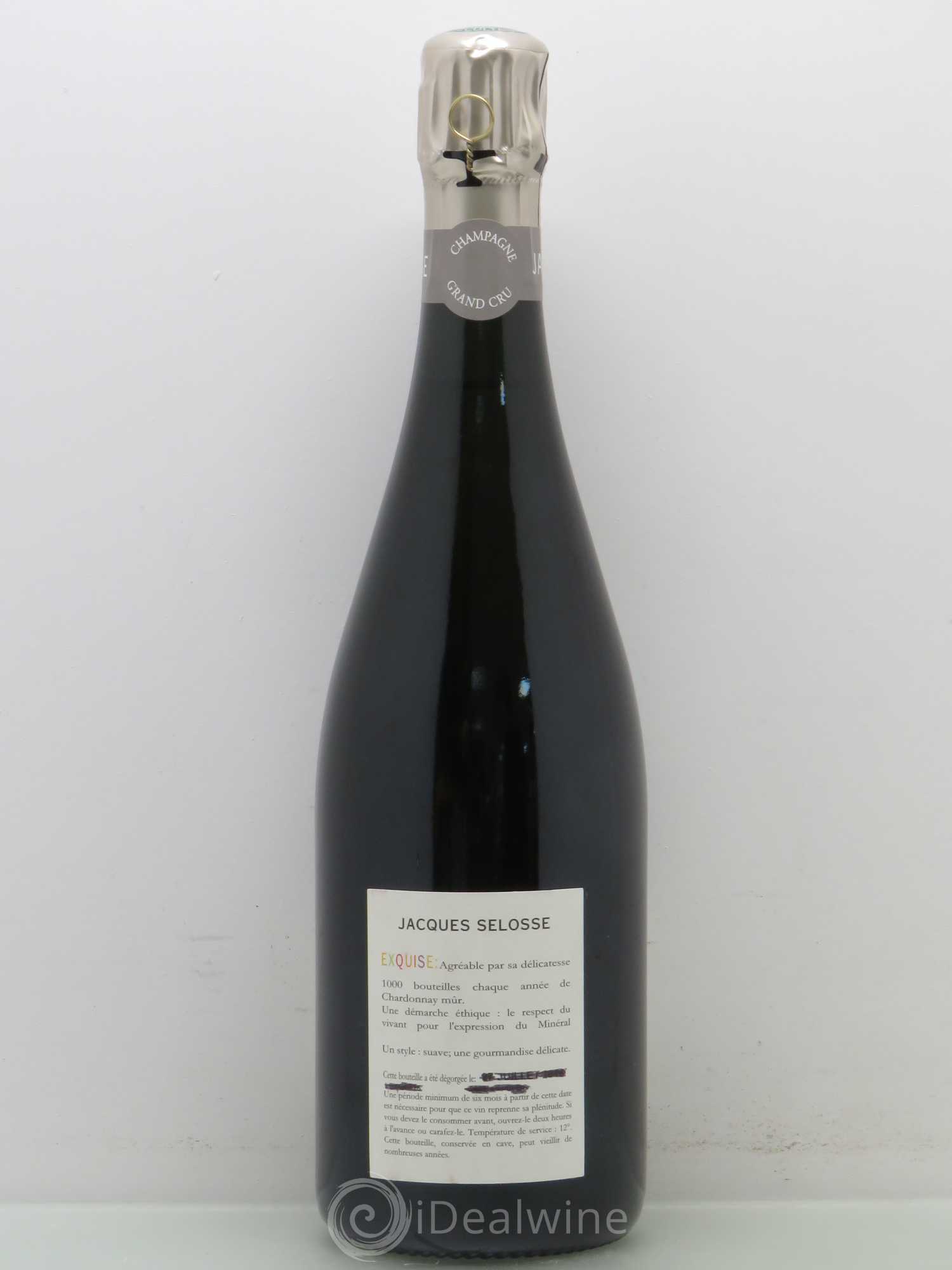 Exquise NV Jacques Selosse Grand Cru Blanc de Blancs - Posten von 1 Flasche - 1