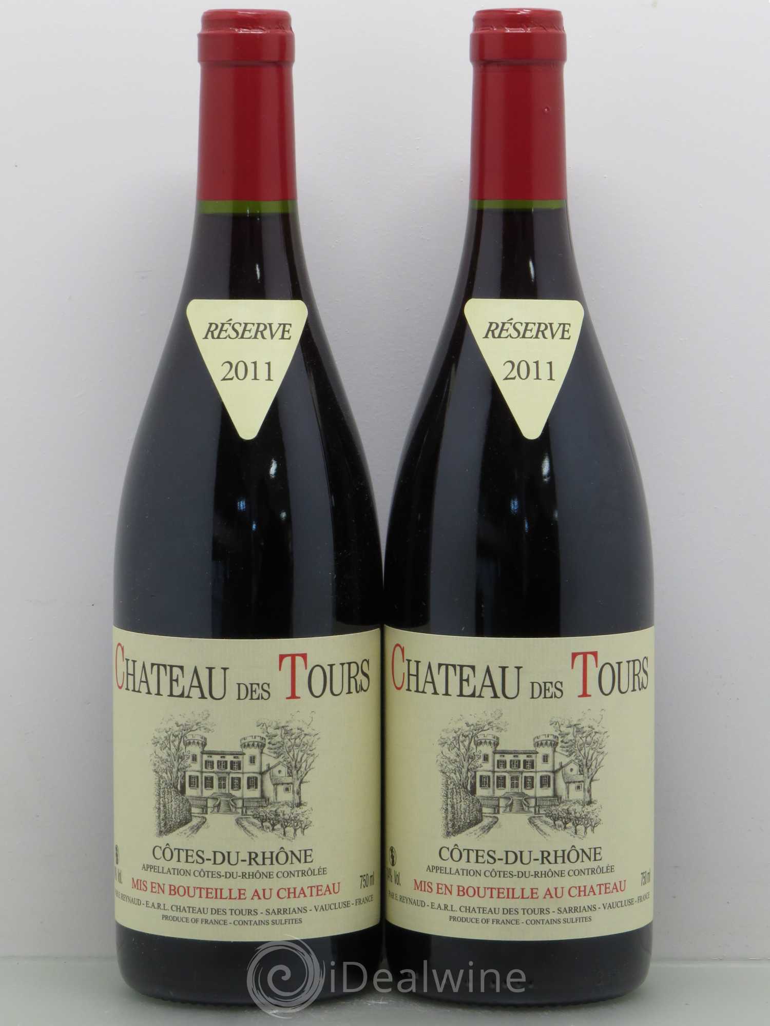 Côtes-du-Rhône Château des Tours Emmanuel Reynaud 2011 - Lot de 2 bouteilles - 0