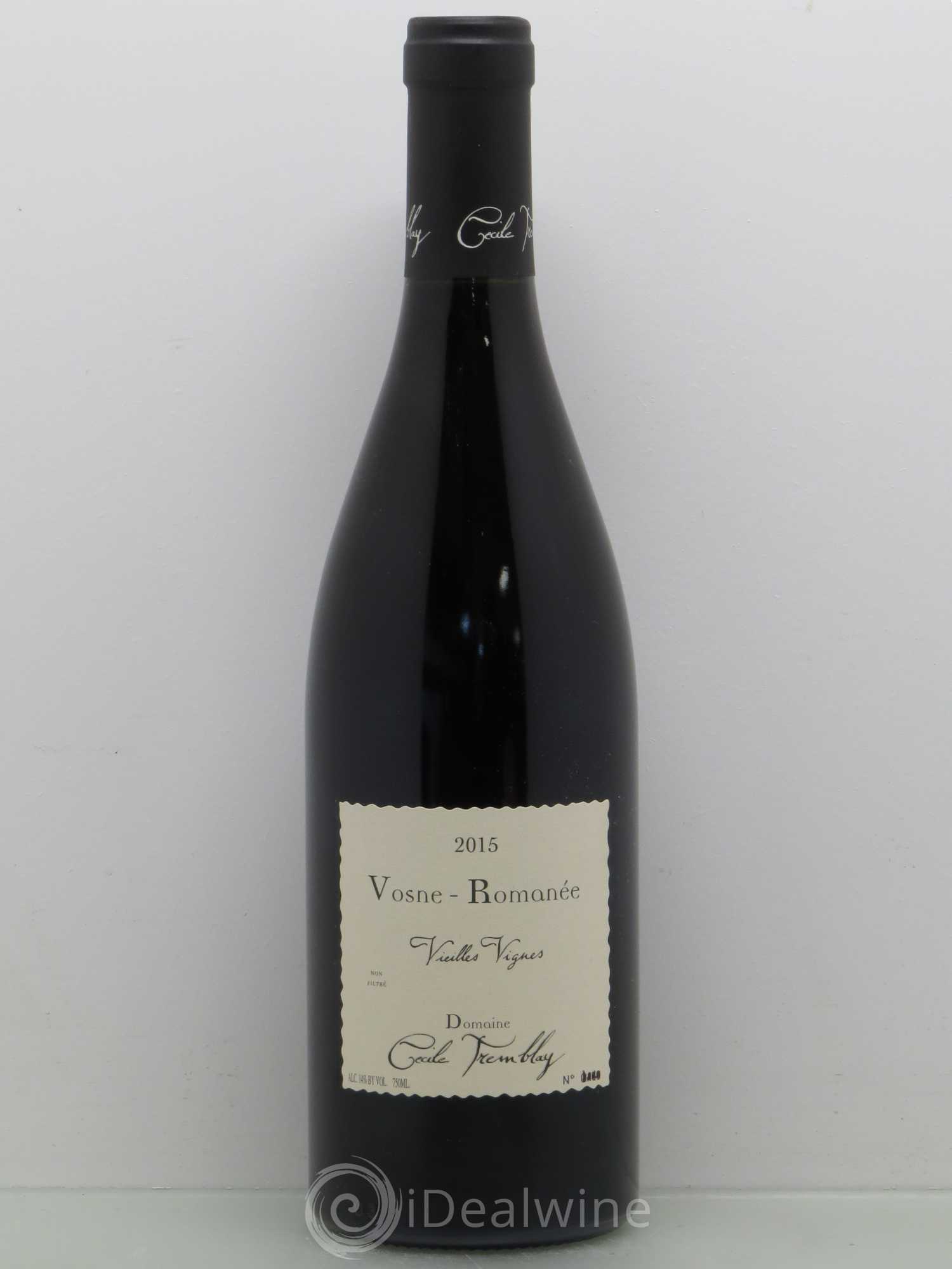 Vosne-Romanée Vieilles Vignes Cécile Tremblay 2015 - Lot de 1 bouteille - 0