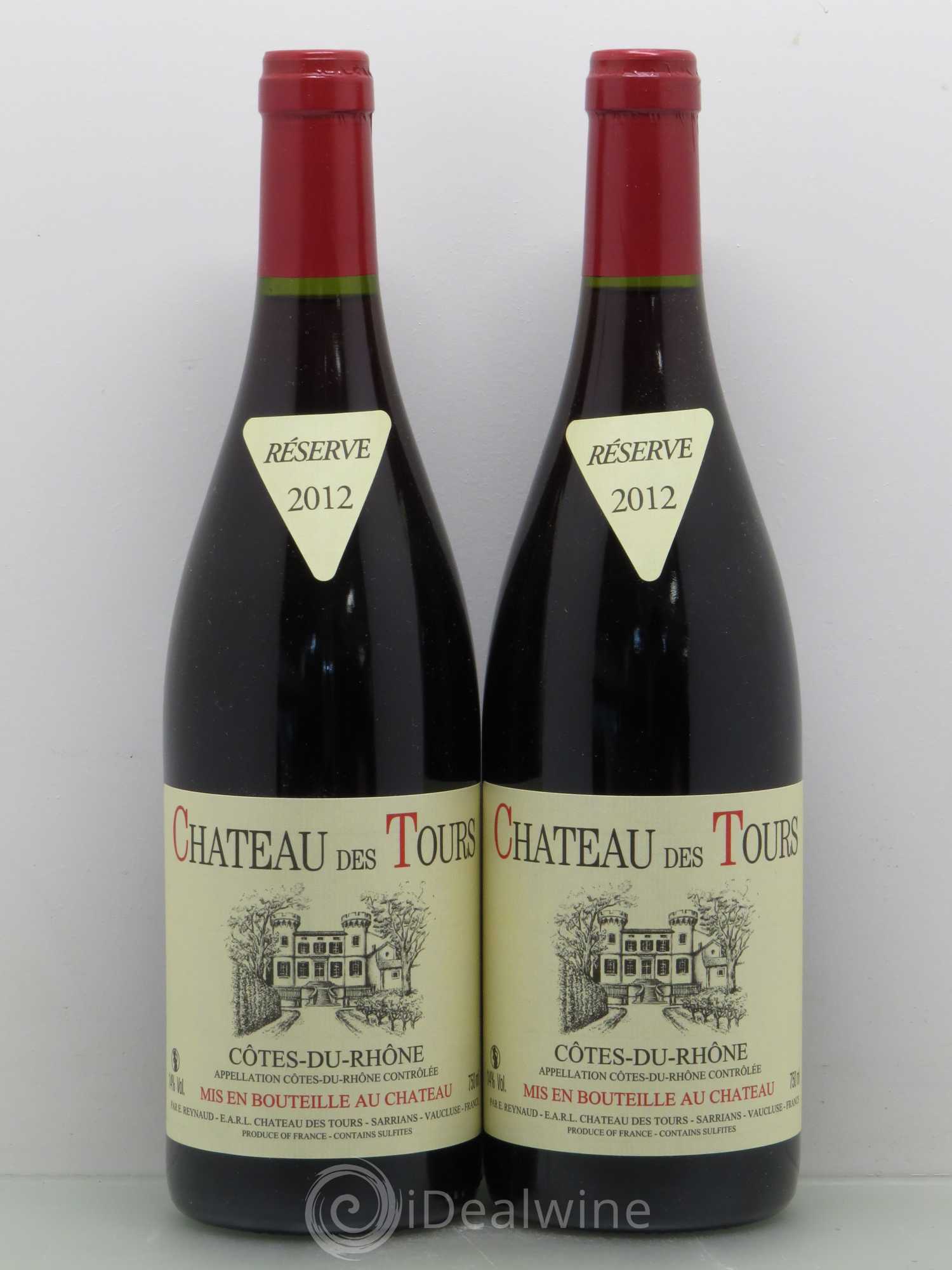 Côtes-du-Rhône Château des Tours Emmanuel Reynaud 2012 - Lot de 2 bouteilles - 0