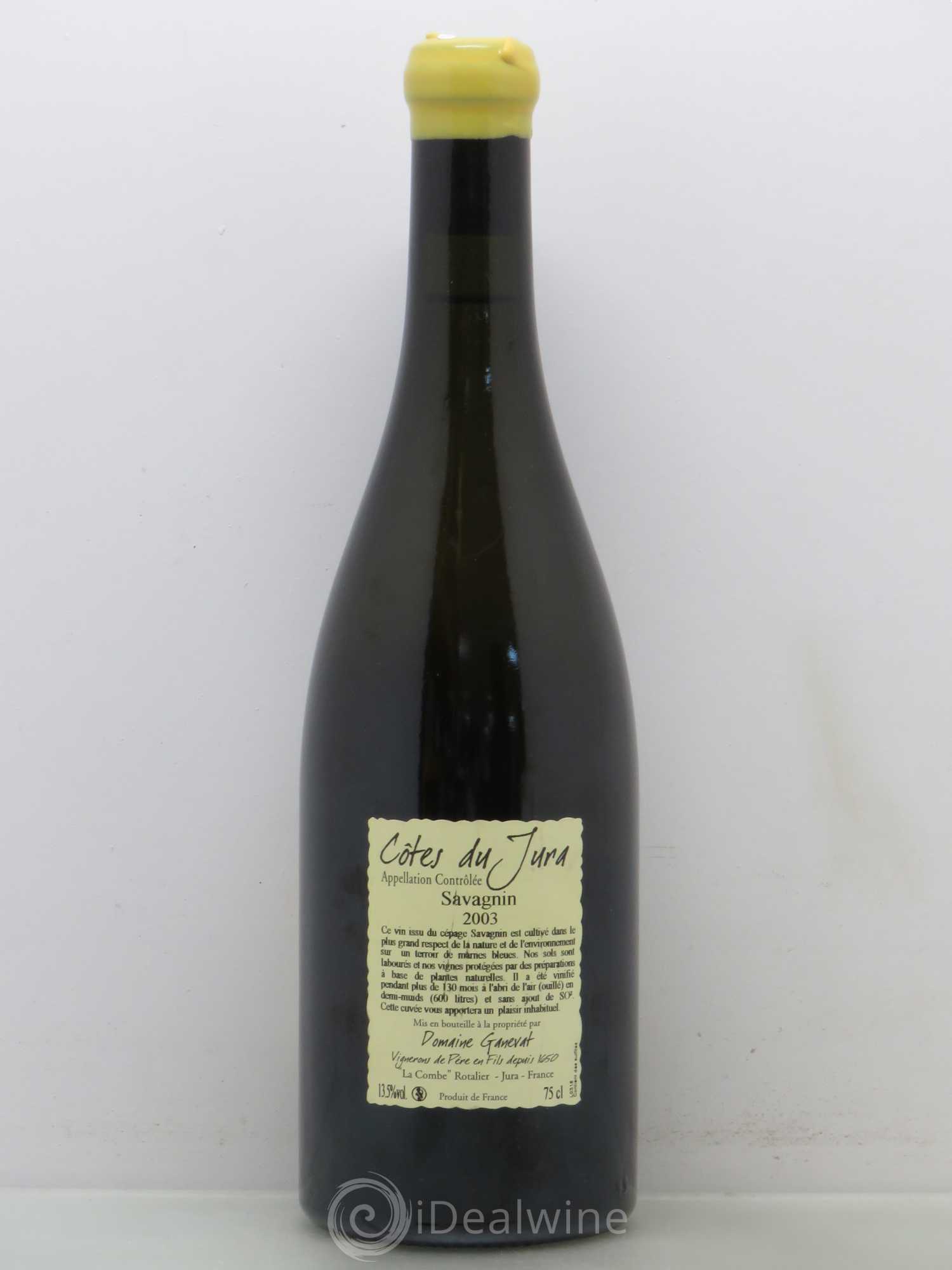 Côtes du Jura Les Vignes de mon Père Jean-François Ganevat (Domaine) 2003 - Lot de 1 bouteille - 1