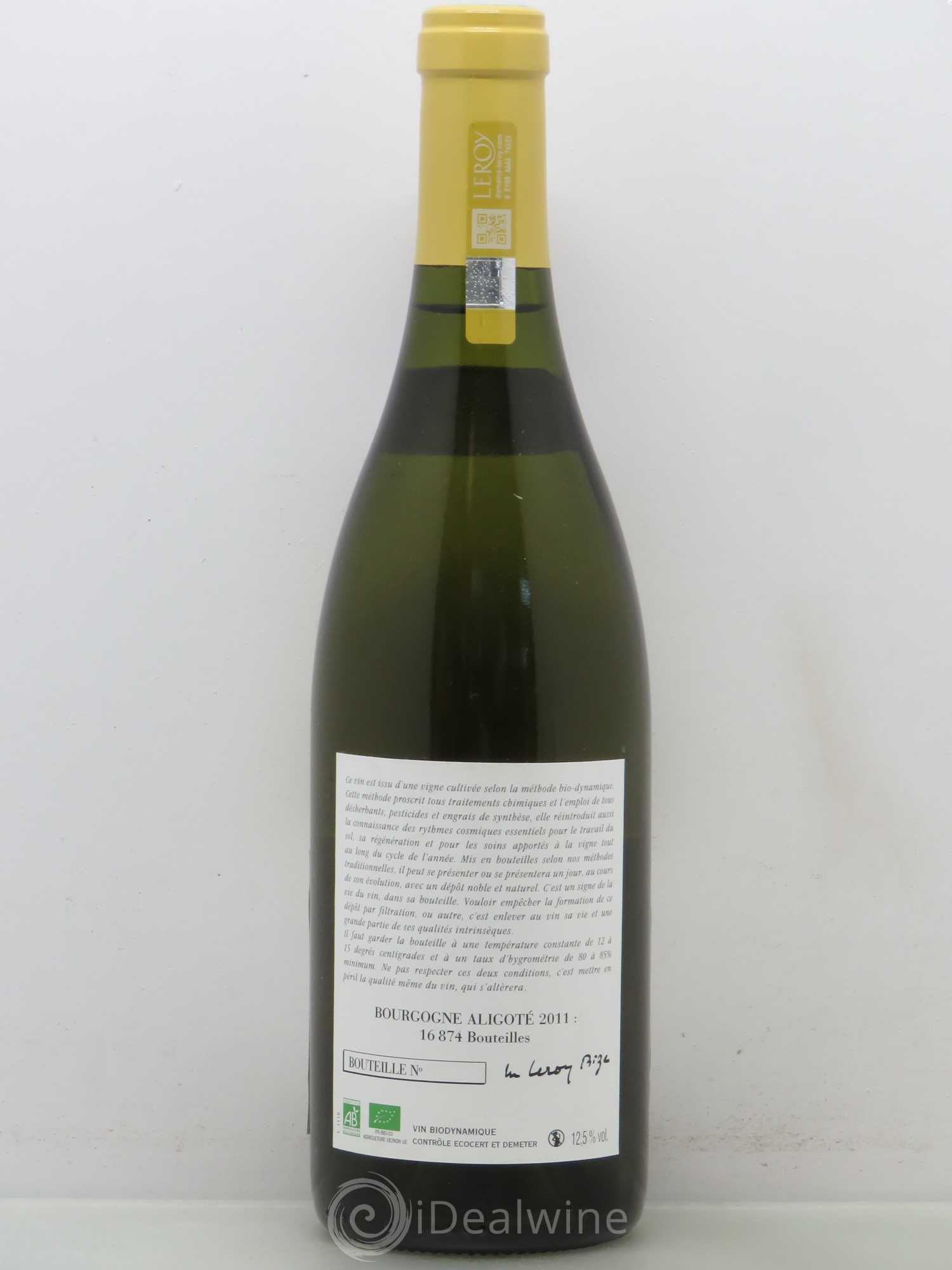 Bourgogne Aligoté Leroy (Domaine) 2011 - Lot de 1 bouteille - 1