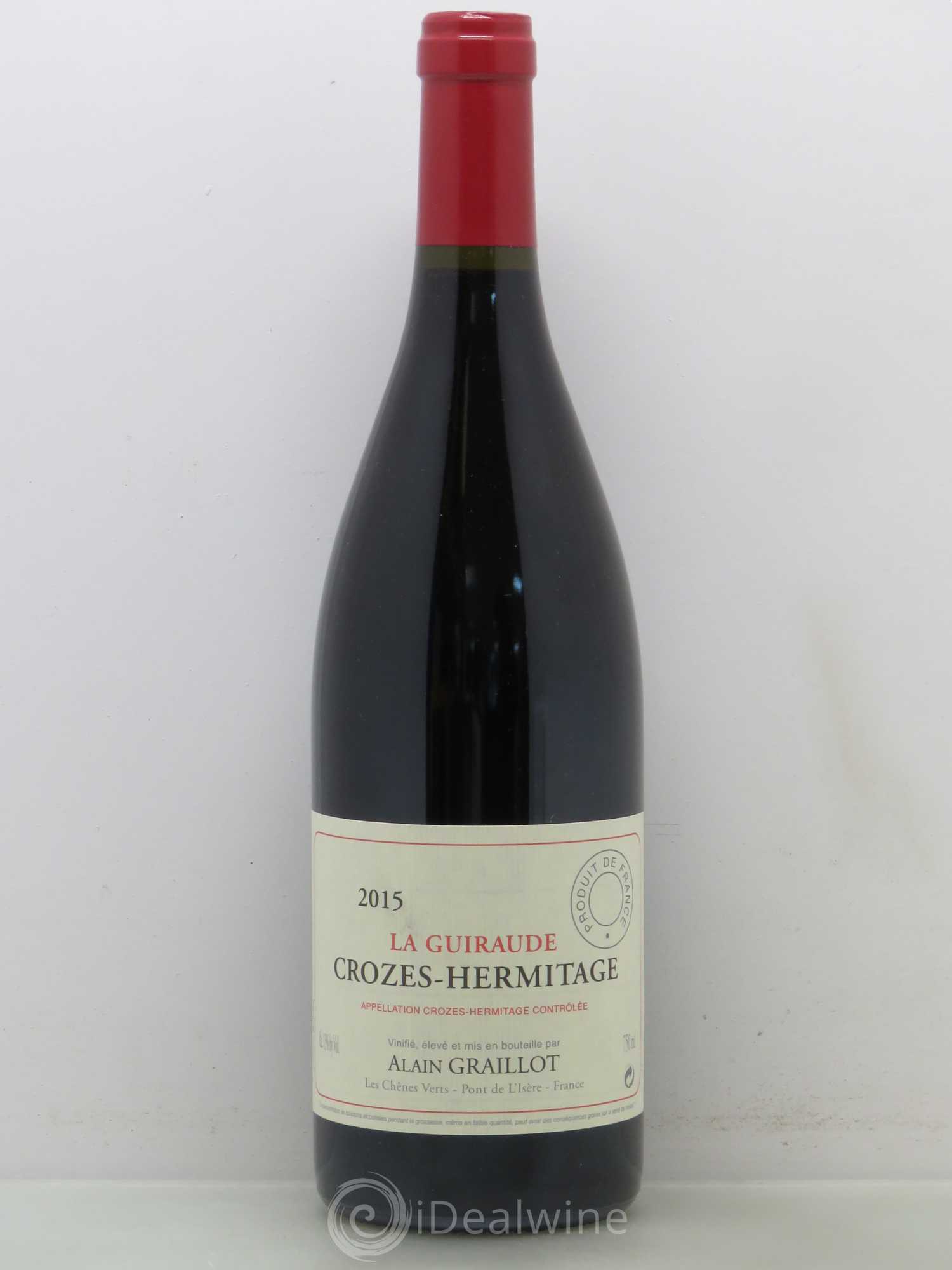 Crozes-Hermitage La Guiraude Domaine Graillot 2015 - Lot de 1 bouteille - 0