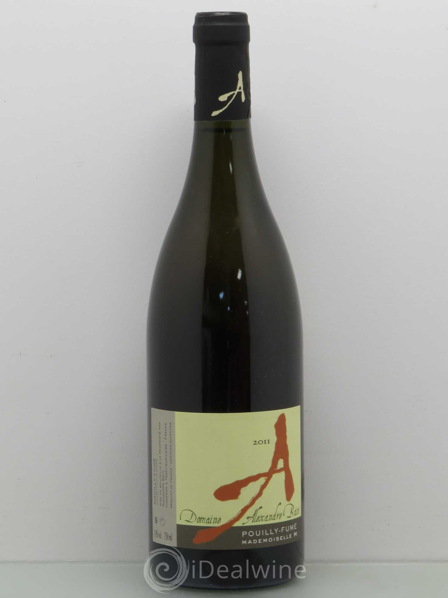 Vin de France Mademoiselle M Alexandre Bain Pouilly Fumé (sans prix de réserve) 2011 - Posten von 1 Flasche - 0