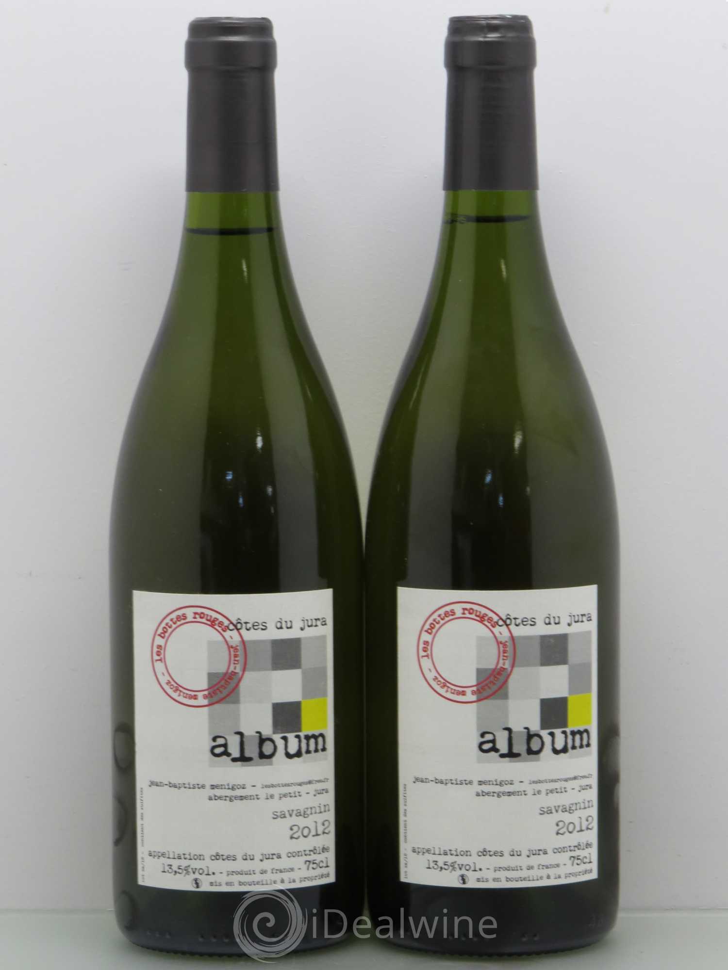 Arbois Domaine Les Bottes rouges Album Savagnin JB Menigoz 2012 - Posten von 2 Flaschen - 0